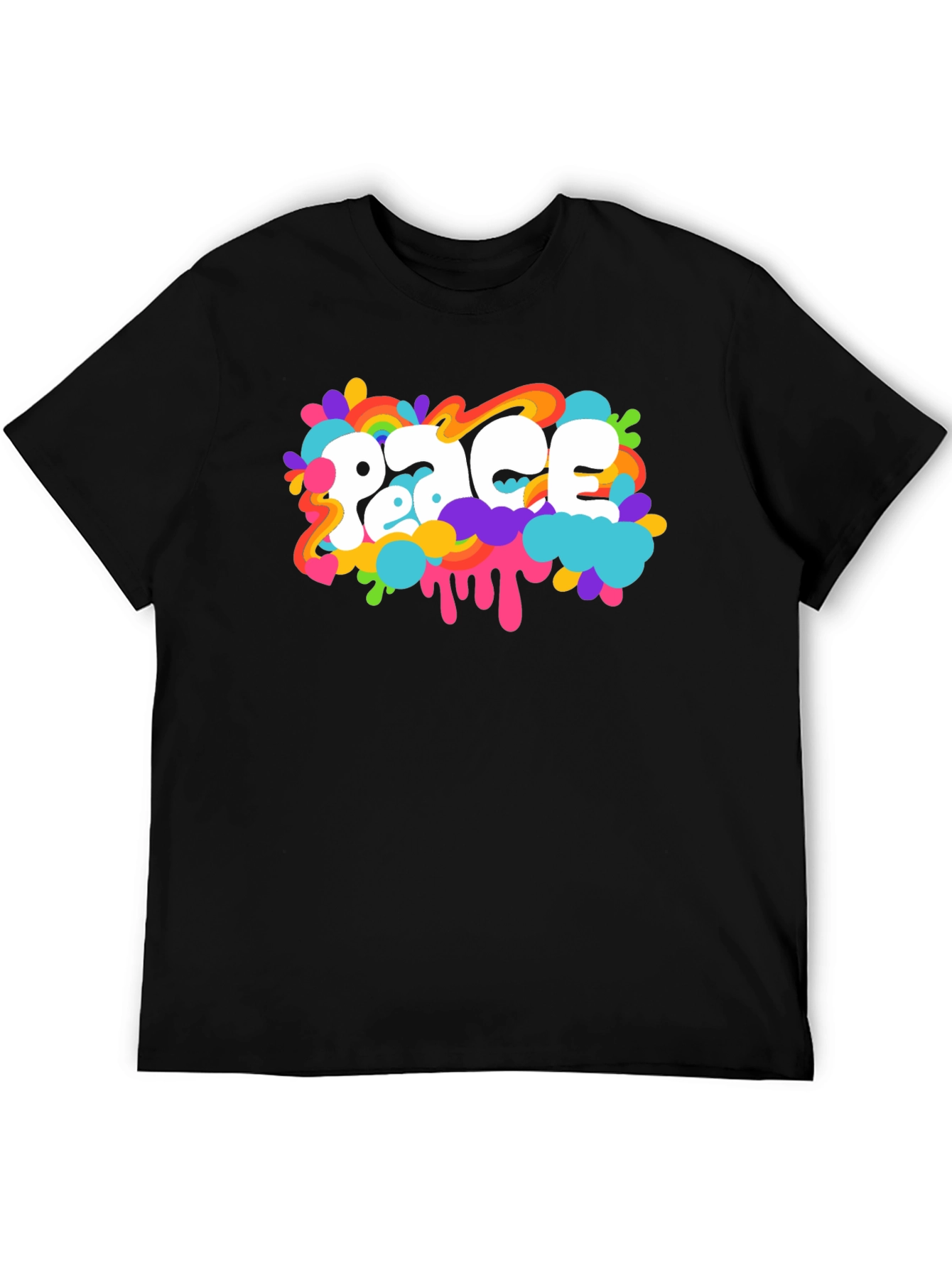 Peace T-Shirt Colorful Retro Design
