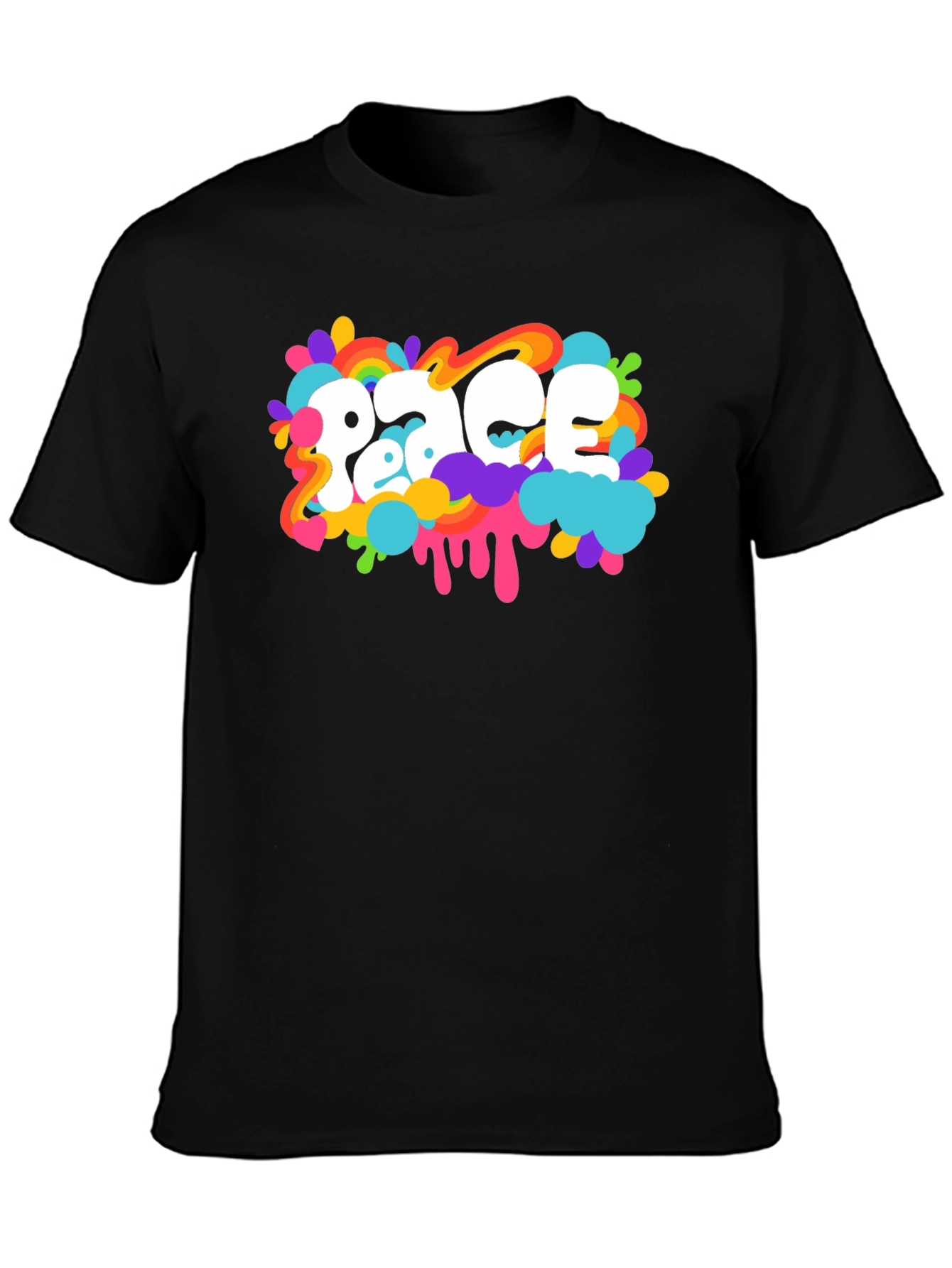 Peace T-Shirt Colorful Retro Design