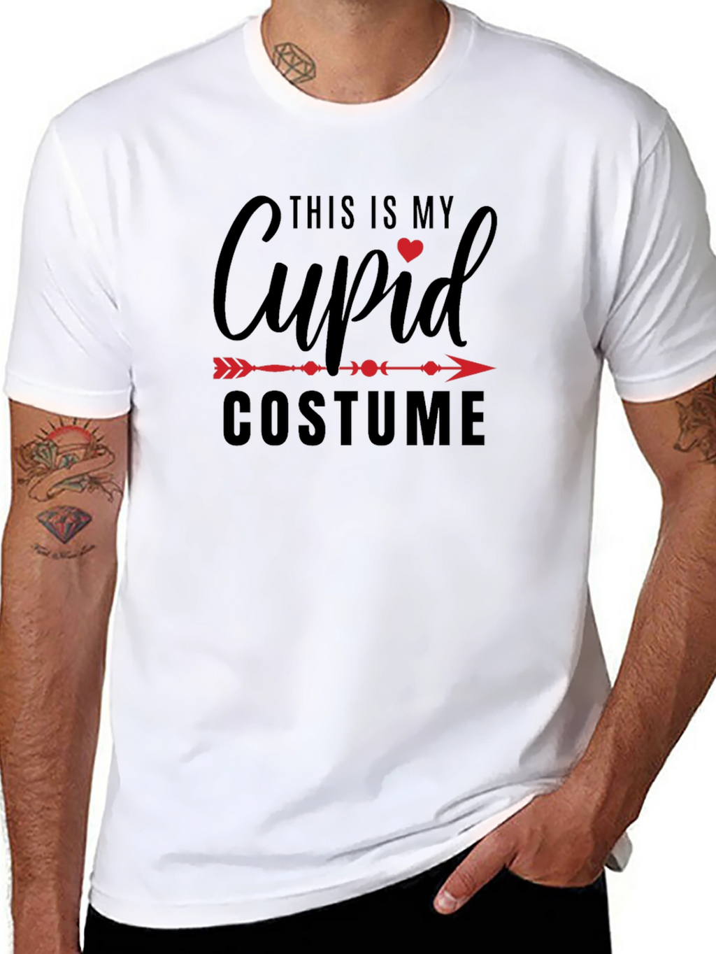 Funny Cupid Costume T-Shirt Valentines Day Tee