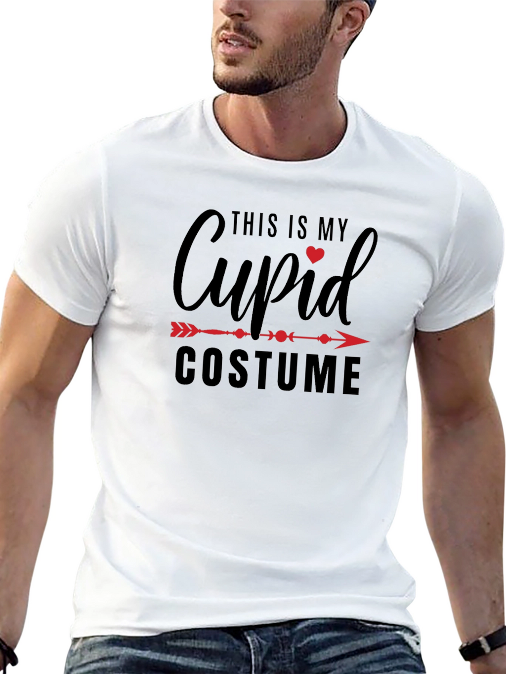 Funny Cupid Costume T-Shirt Valentines Day Tee