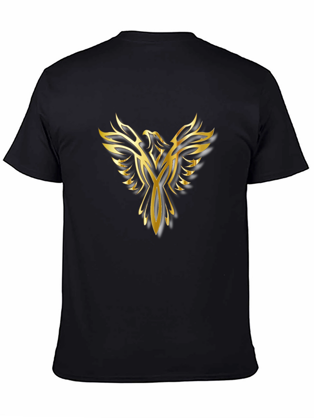 Golden Phoenix Black T-Shirt