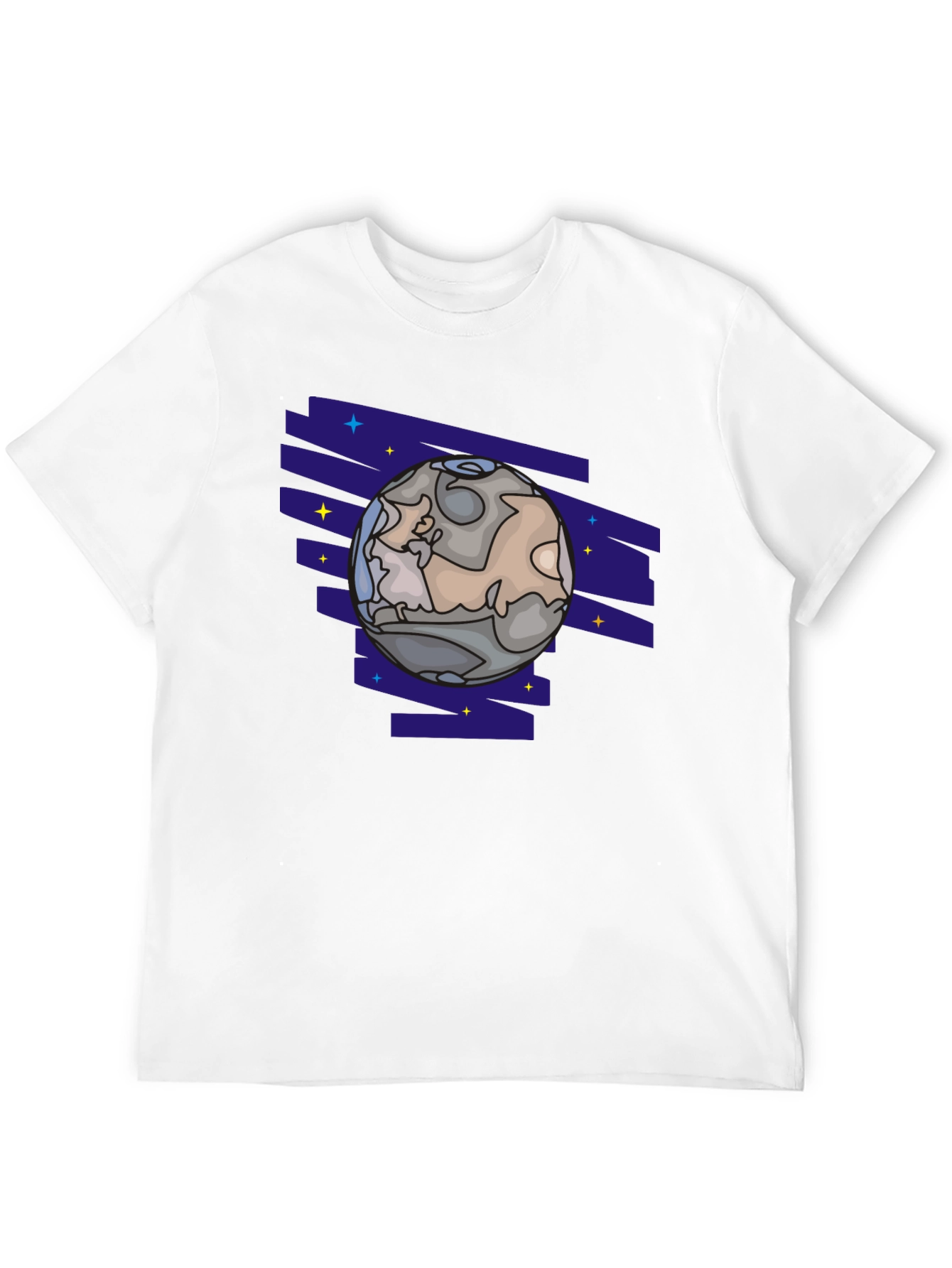 Planet Graphic T-Shirt - Black Cotton Tee