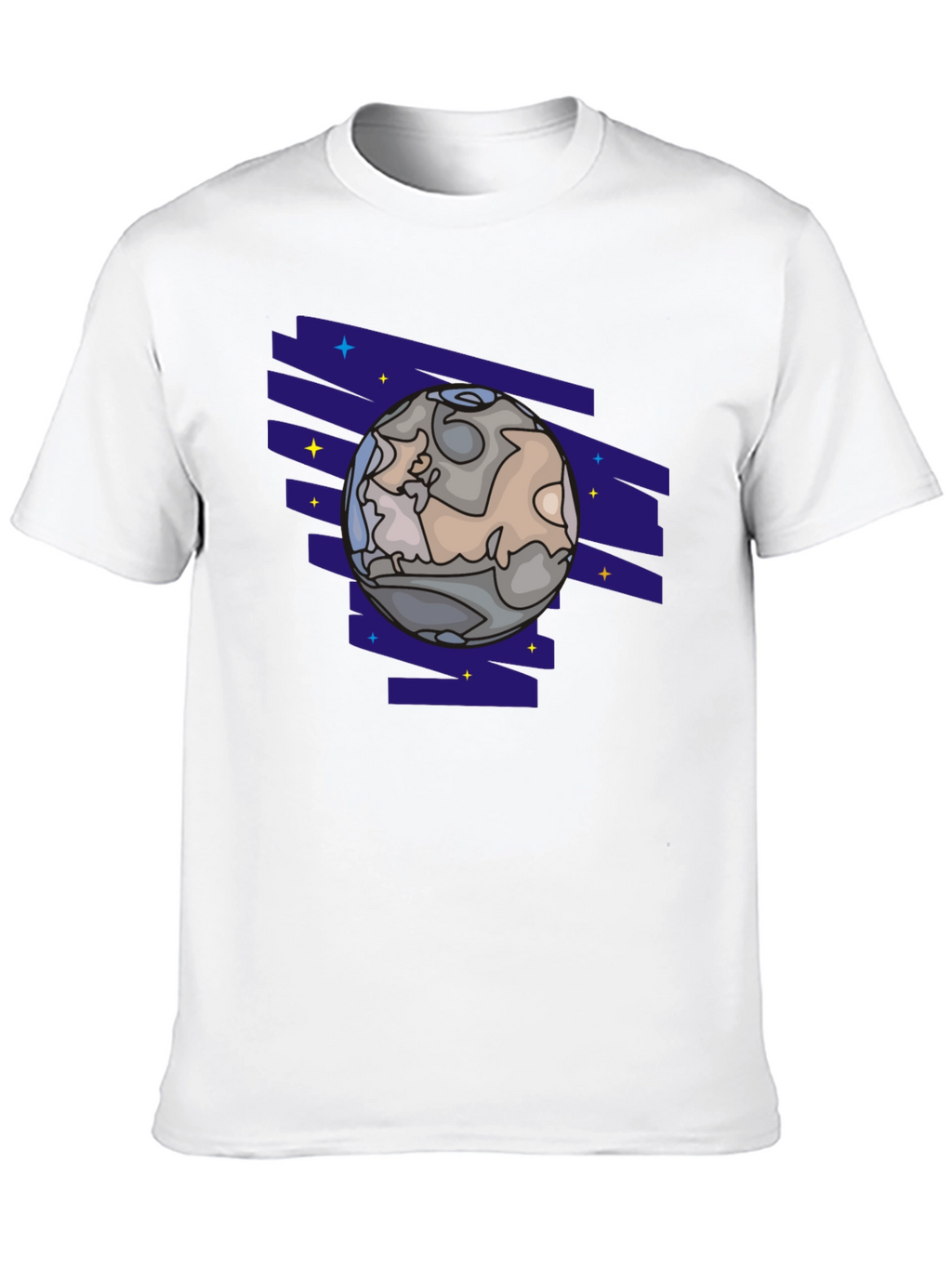 Planet Graphic T-Shirt - Black Cotton Tee