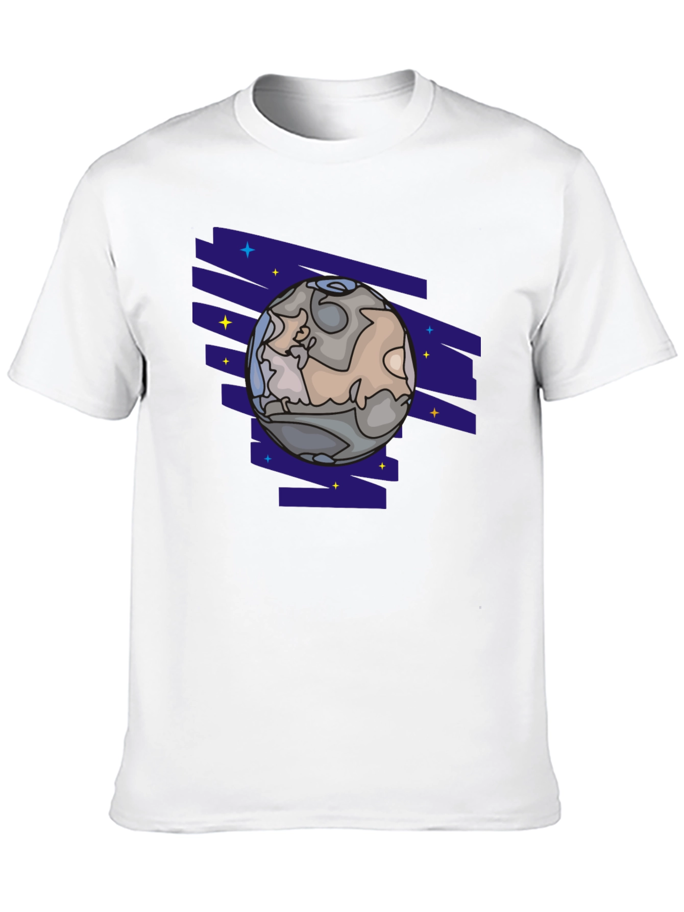 Planet Graphic T-Shirt - Black Cotton Tee
