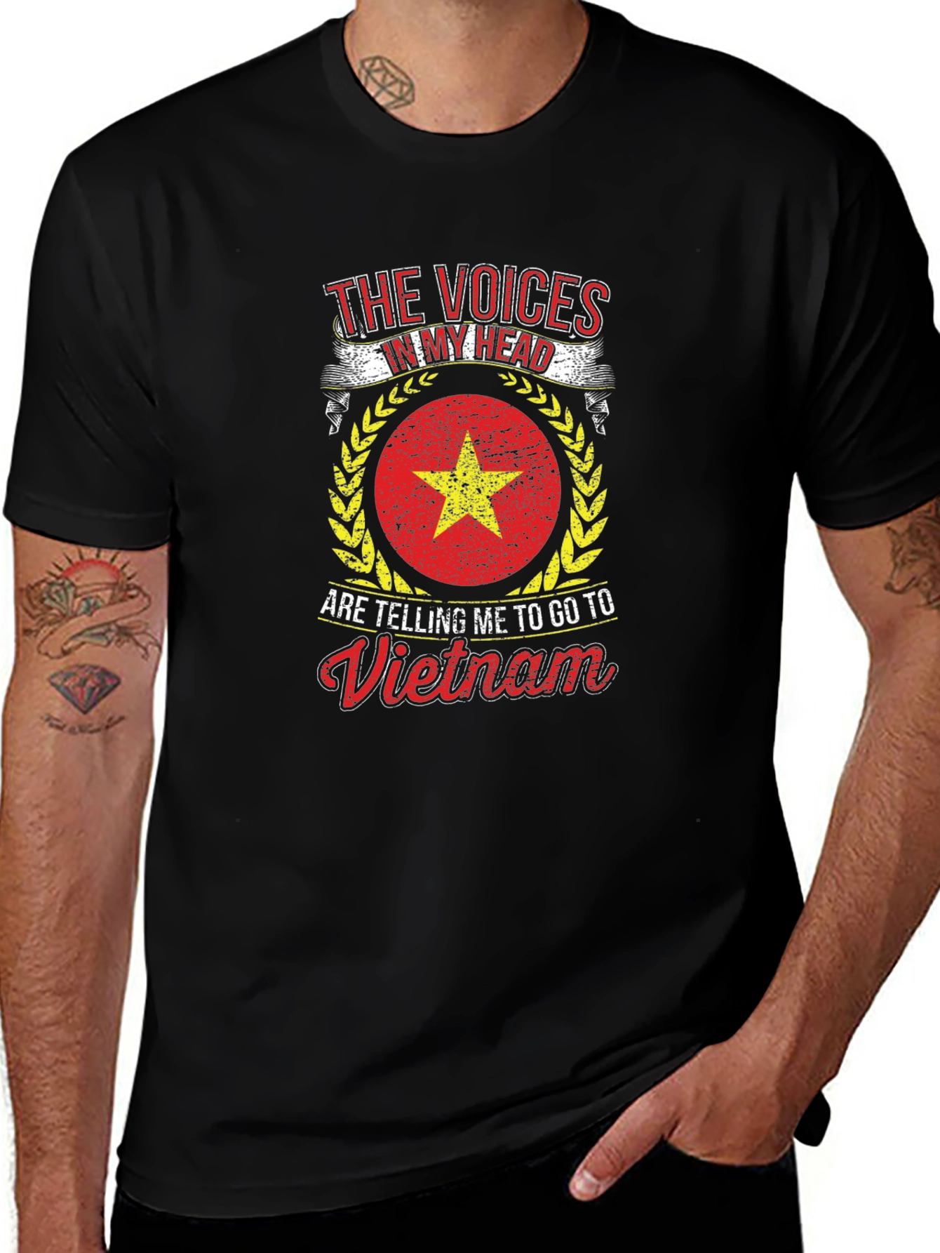 Vietnam Flag T-Shirt - Voices in My Head