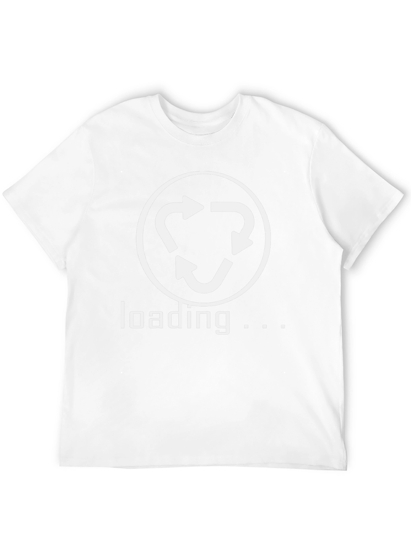 Loading Recycle Symbol Graphic Tee - Black Cotton T-Shirt