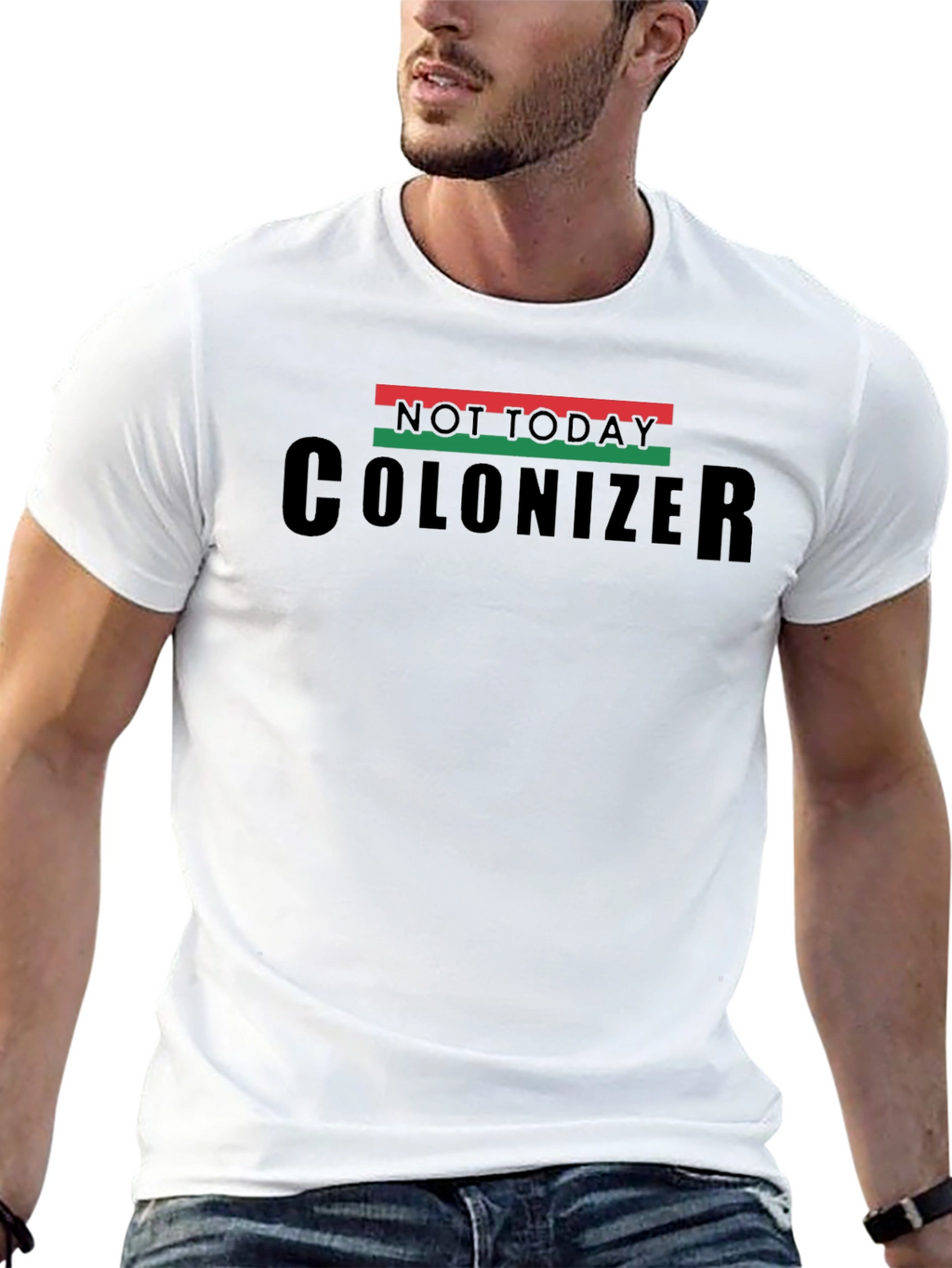 Not Today Colonizer Black Pride T-Shirt
