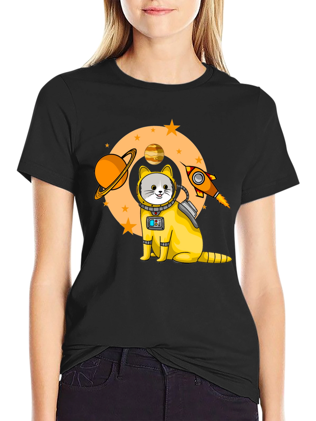 Astronaut Cat T-Shirt - Space Explorer Tee
