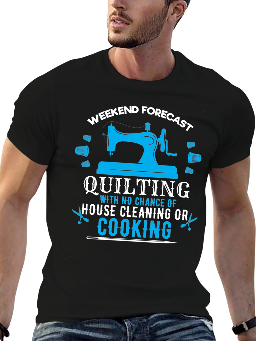 Weekend Quilting Forecast T-Shirt