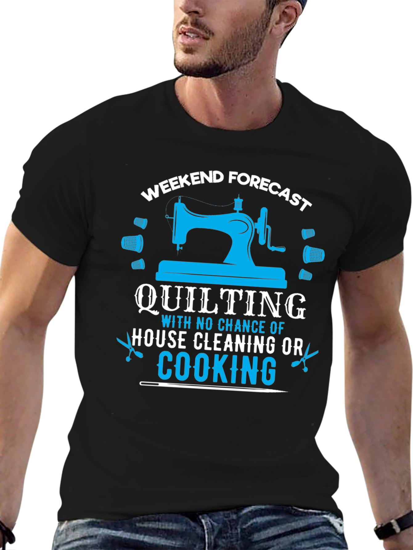 Weekend Quilting Forecast T-Shirt