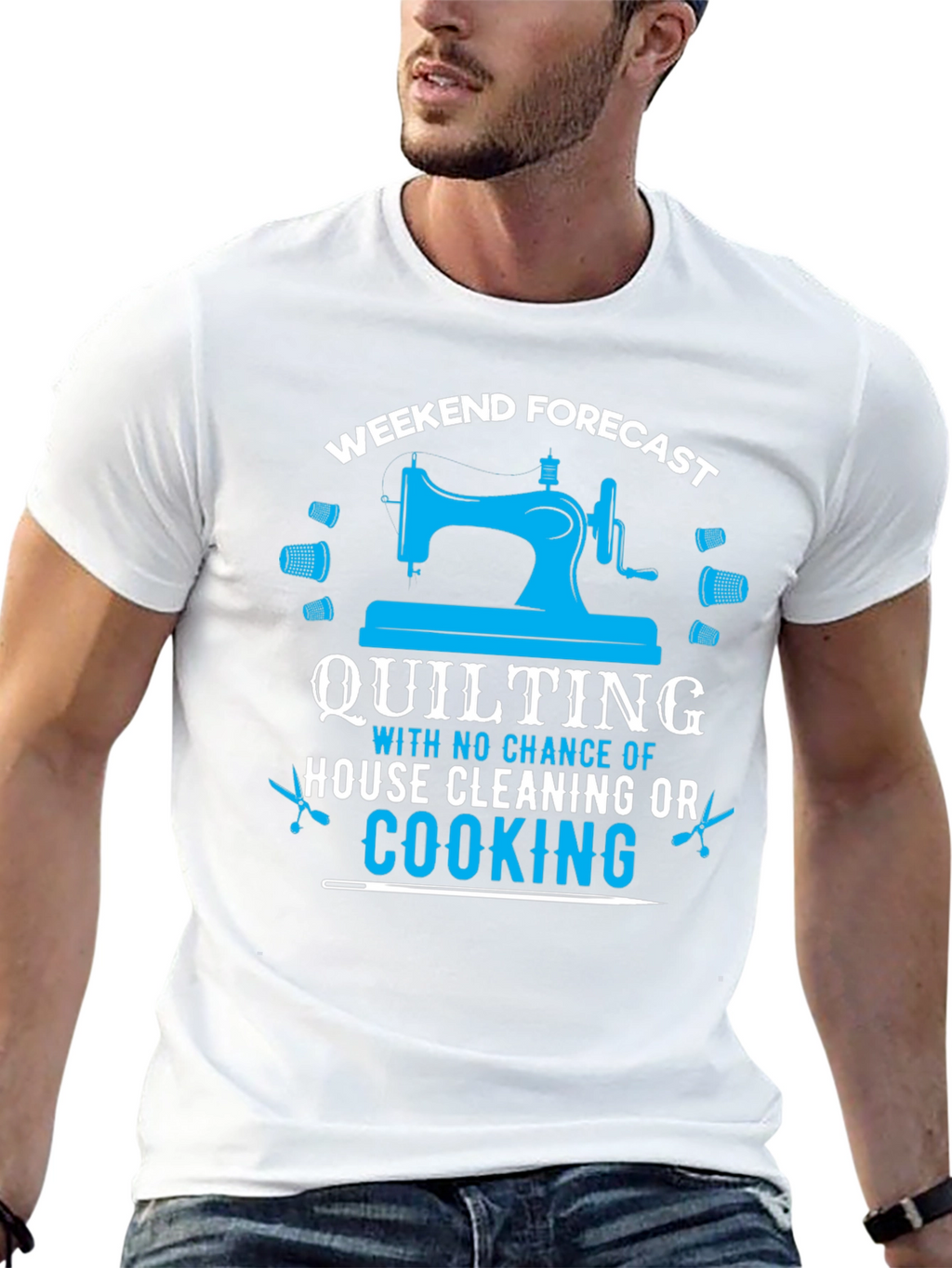 Weekend Quilting Forecast T-Shirt