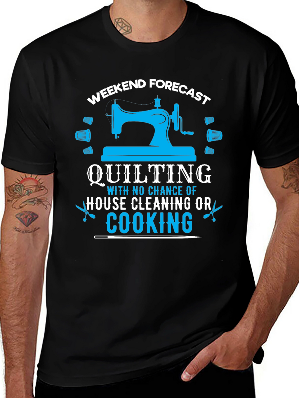 Weekend Quilting Forecast T-Shirt