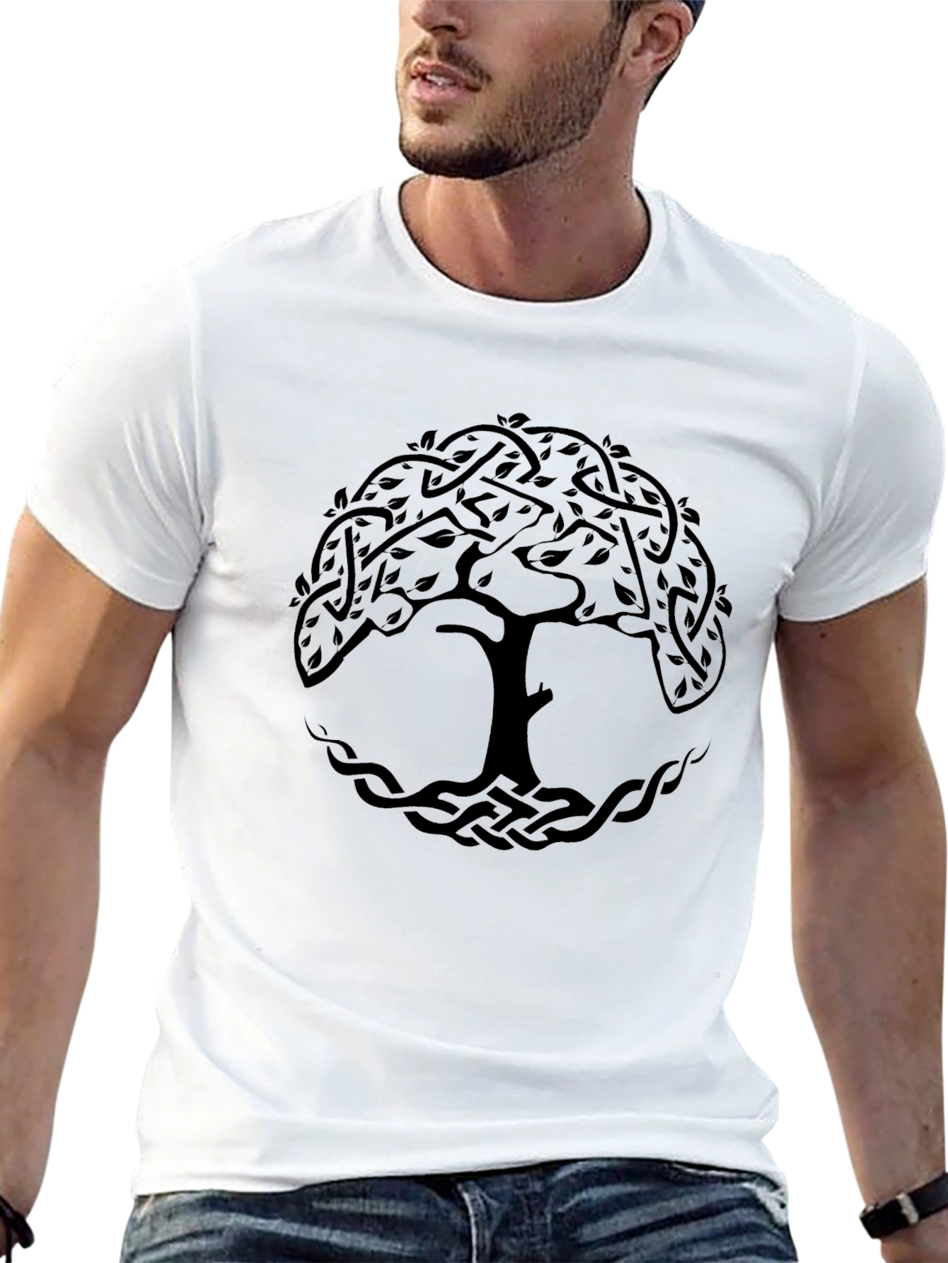 Celtic Tree of Life Black T-Shirt