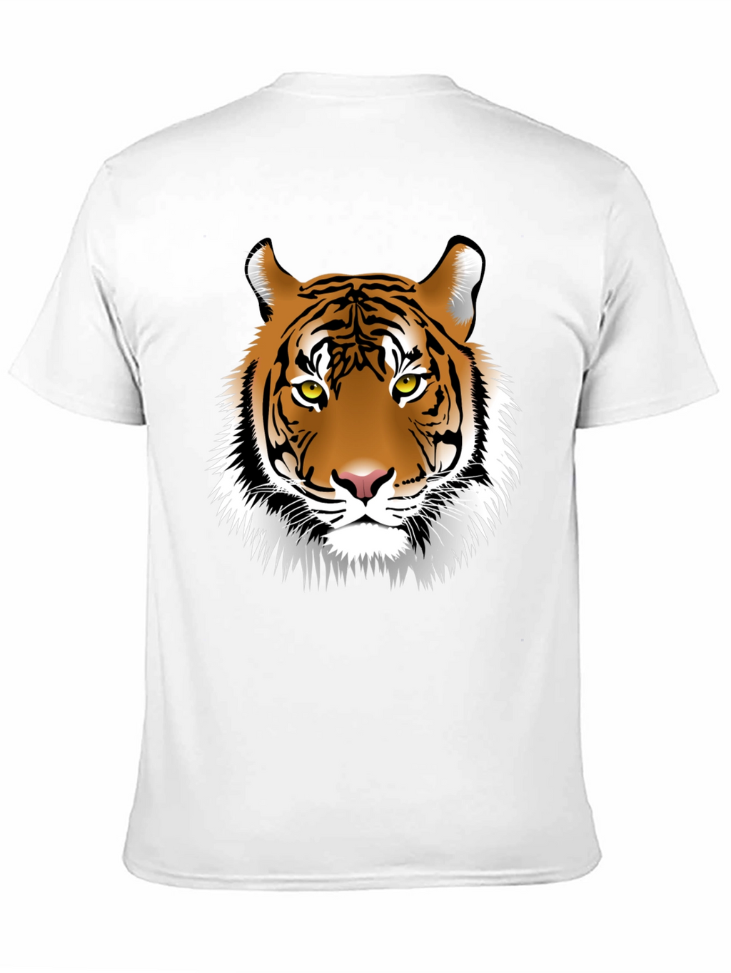 Tiger Graphic Print Black Mens T-Shirt