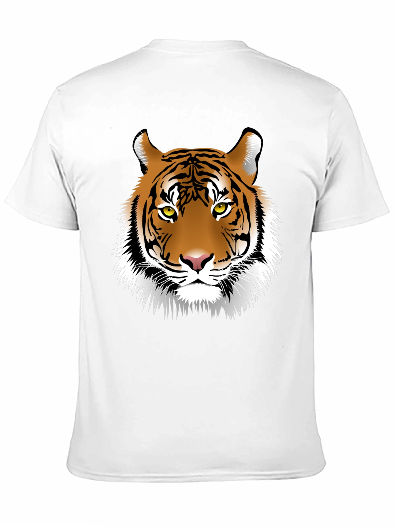 Tiger Graphic Print Black Mens T-Shirt