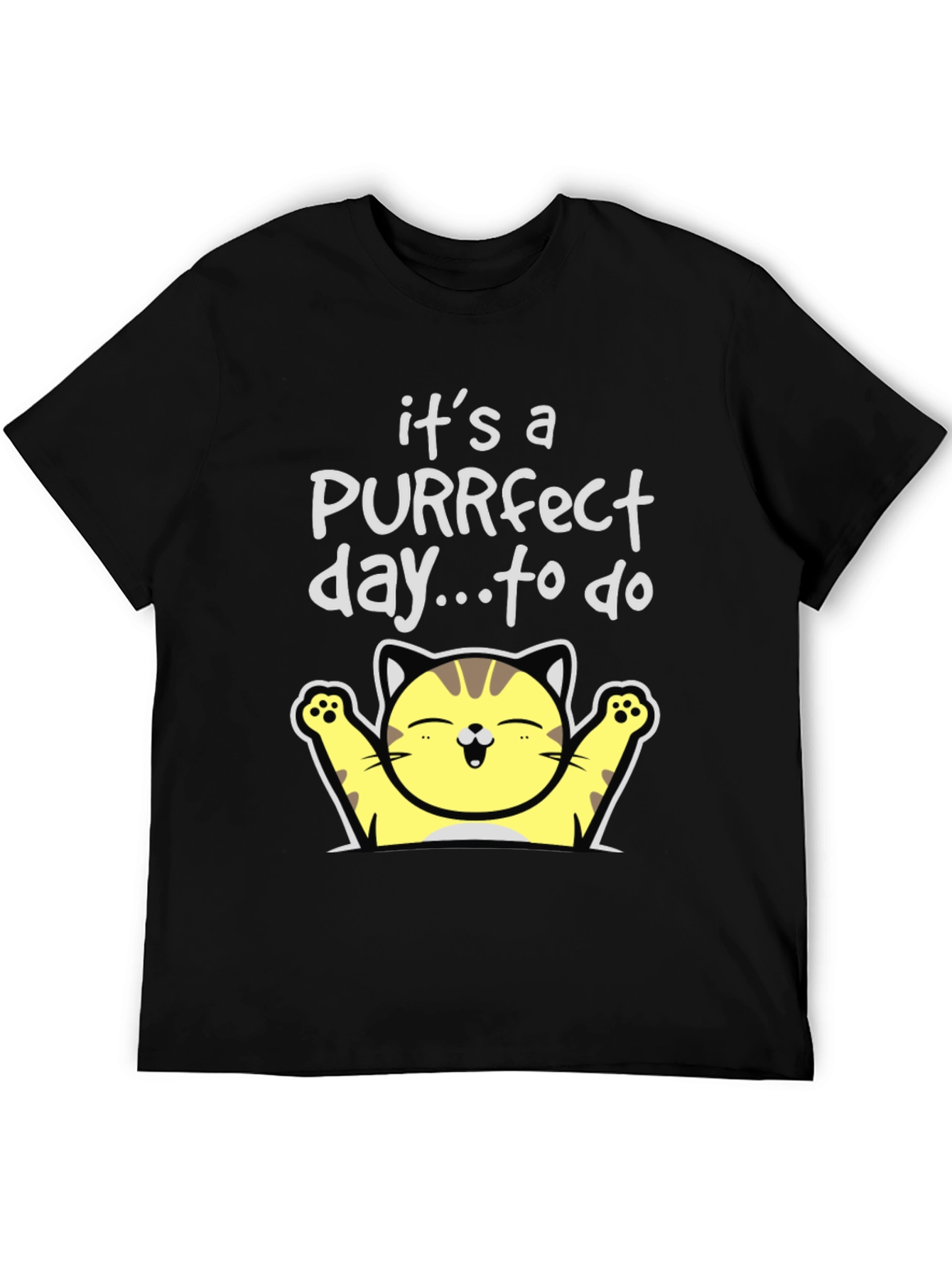 Purrfect Day Cat T-Shirt - Cute & Comfy