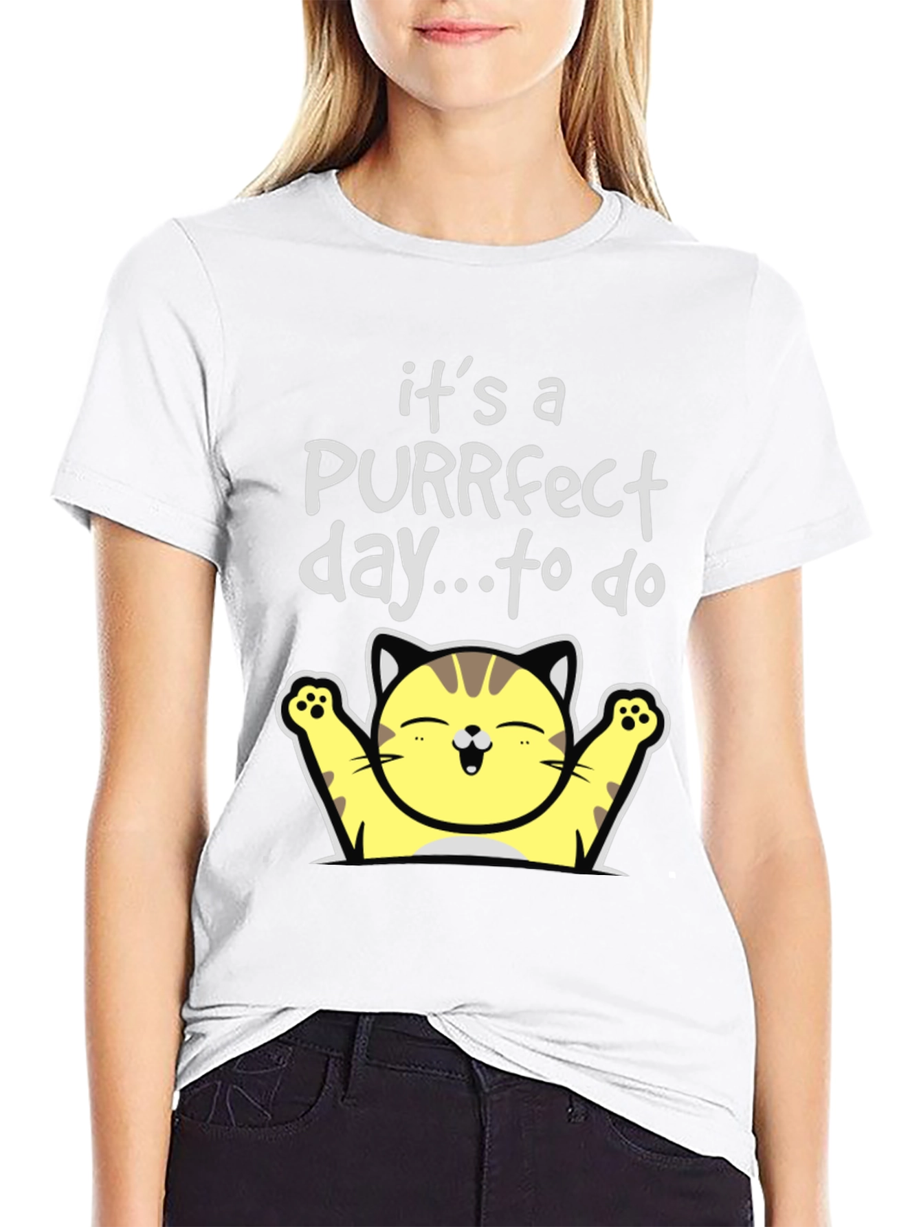 Purrfect Day Cat T-Shirt - Cute & Comfy
