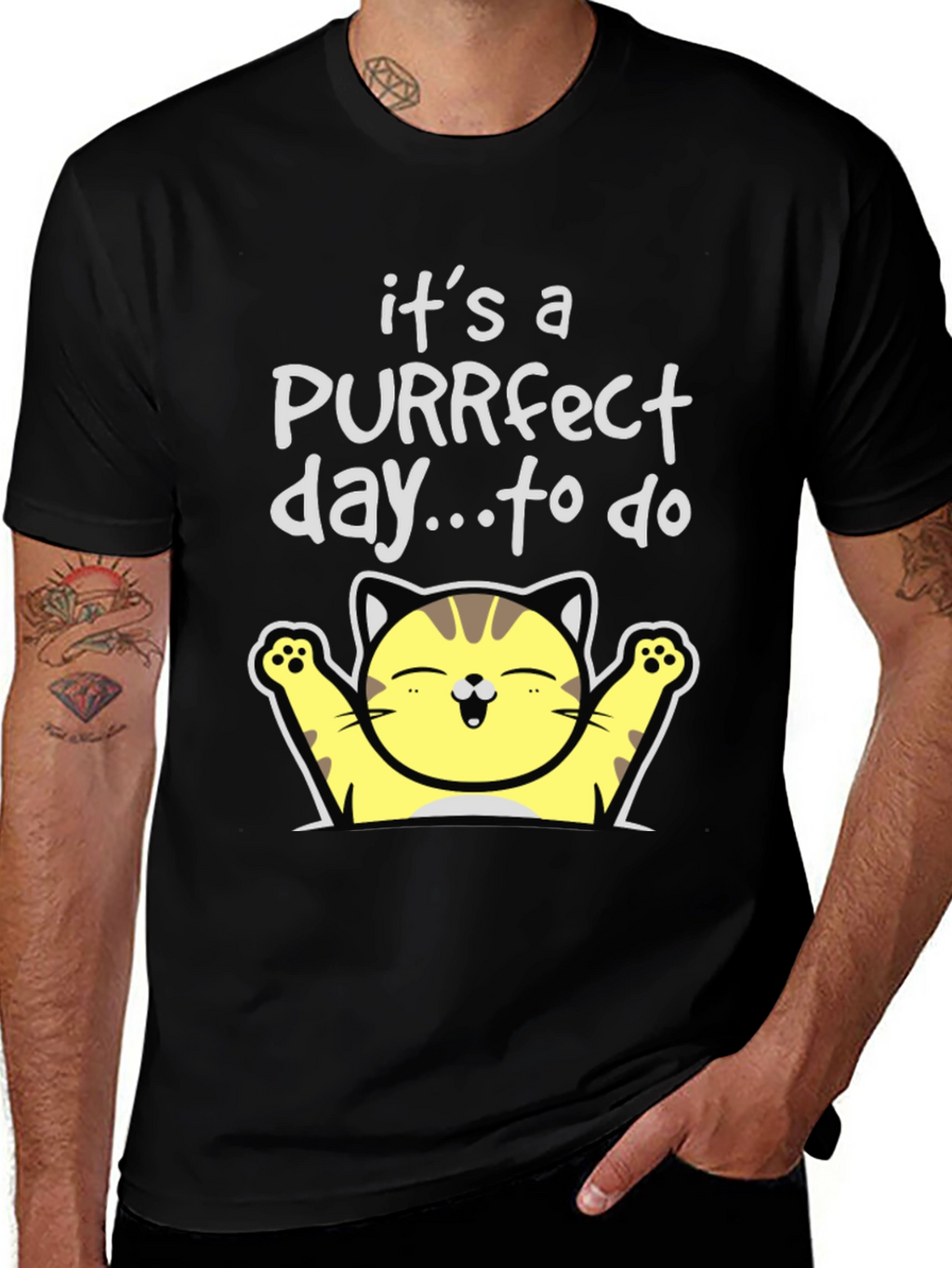 Purrfect Day Cat T-Shirt - Cute & Comfy