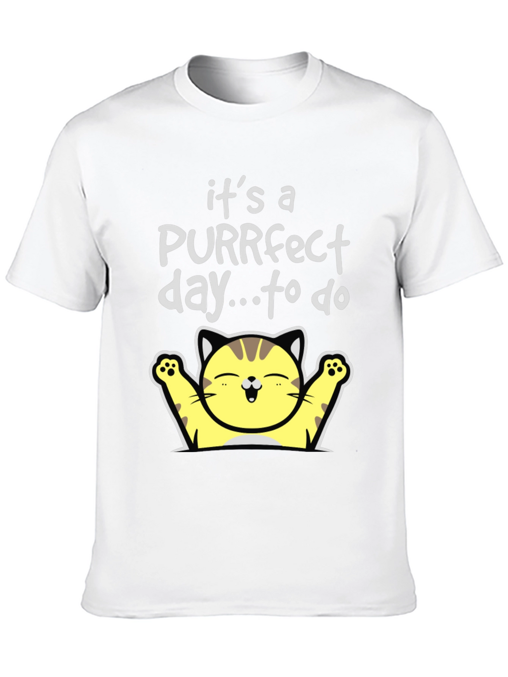 Purrfect Day Cat T-Shirt - Cute & Comfy