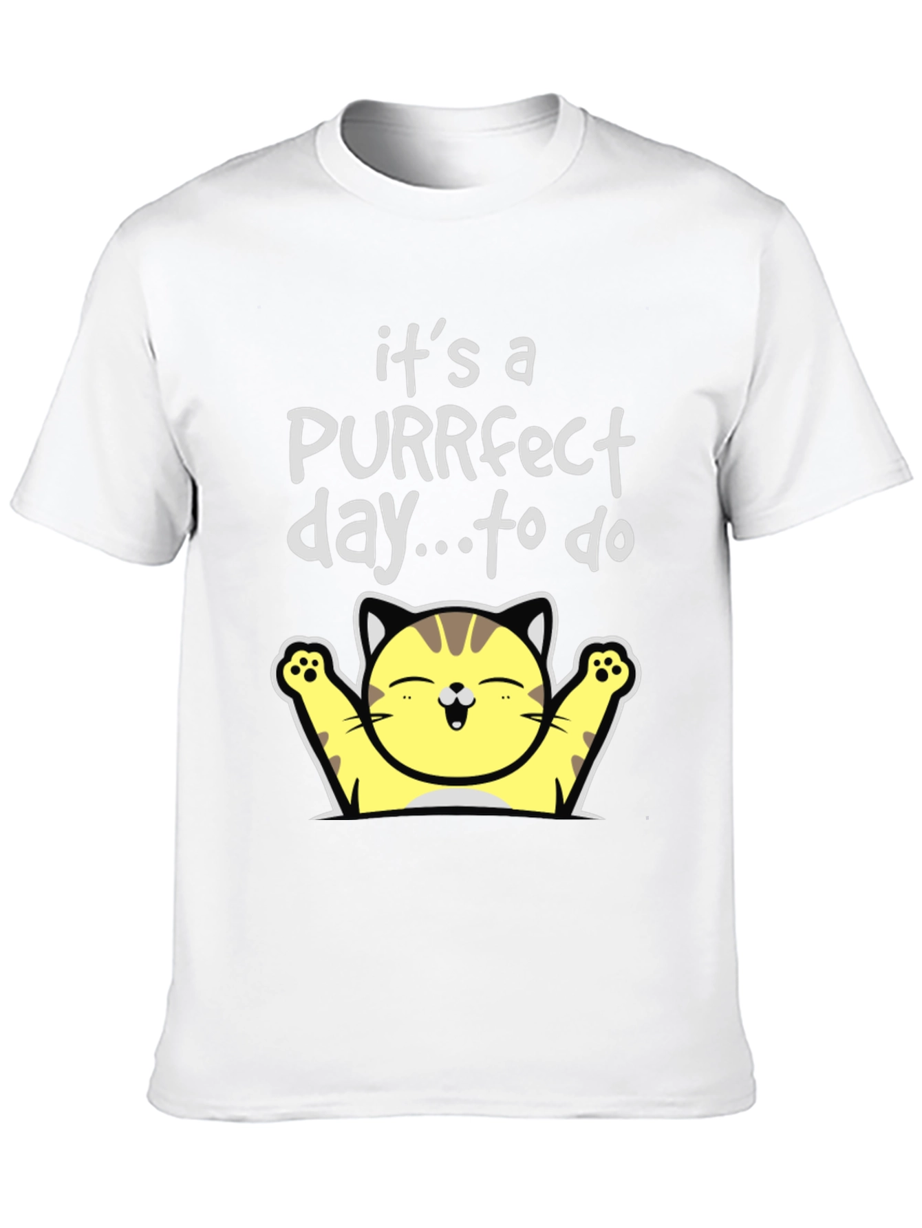 Purrfect Day Cat T-Shirt - Cute & Comfy