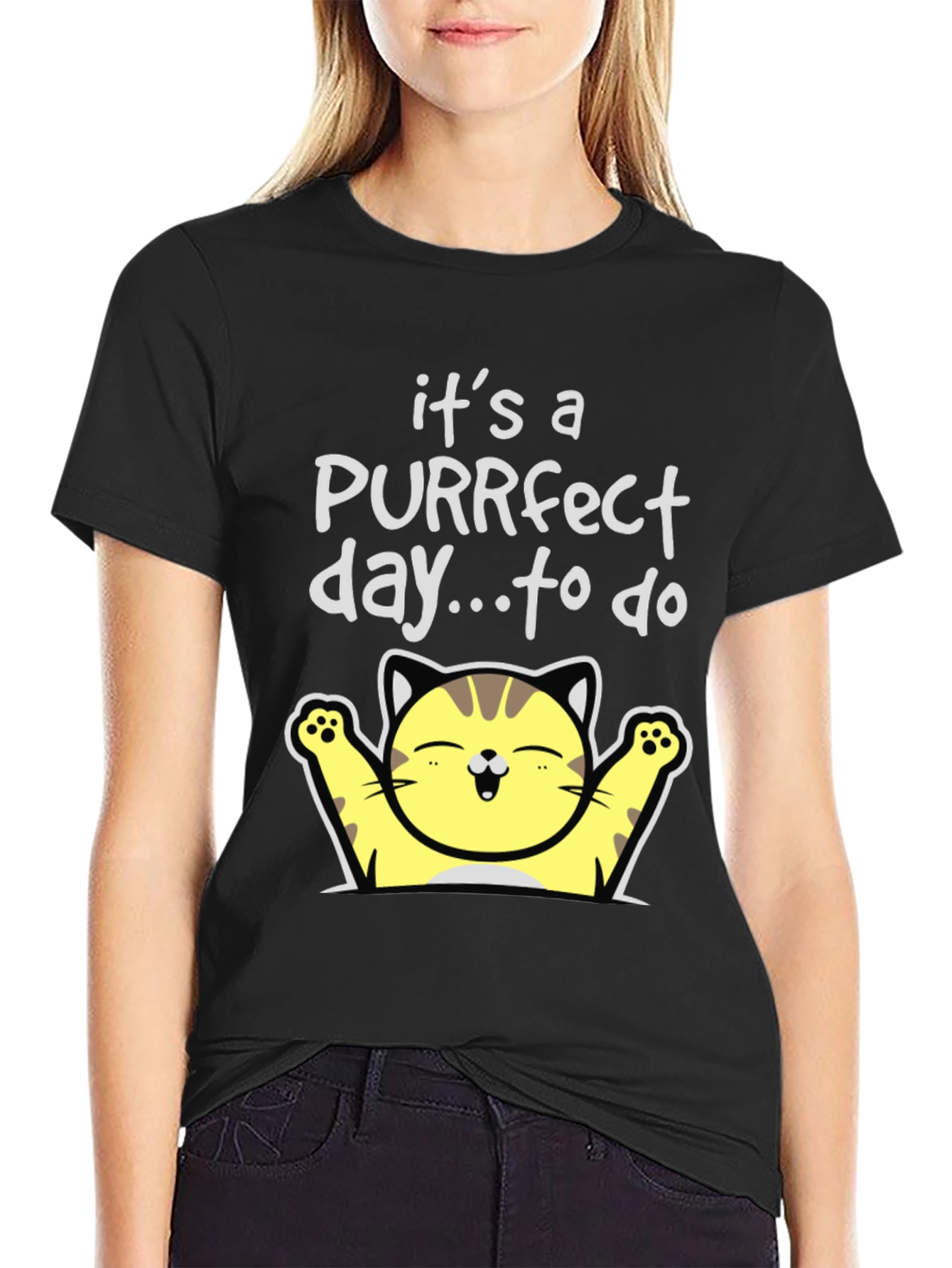 Purrfect Day Cat T-Shirt - Cute & Comfy