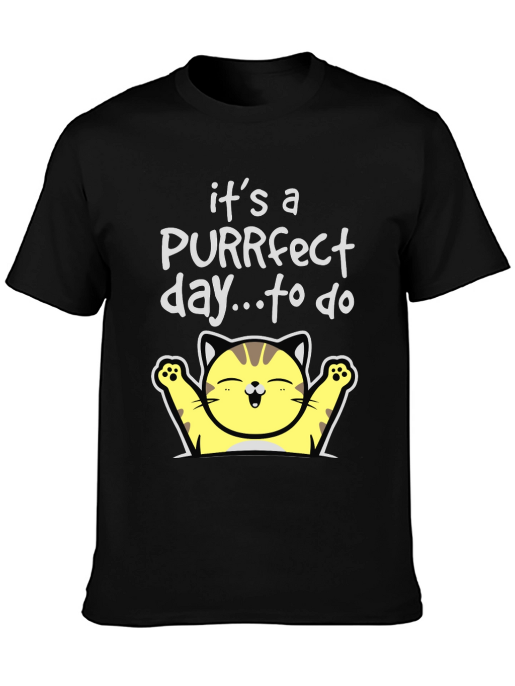 Purrfect Day Cat T-Shirt - Cute & Comfy