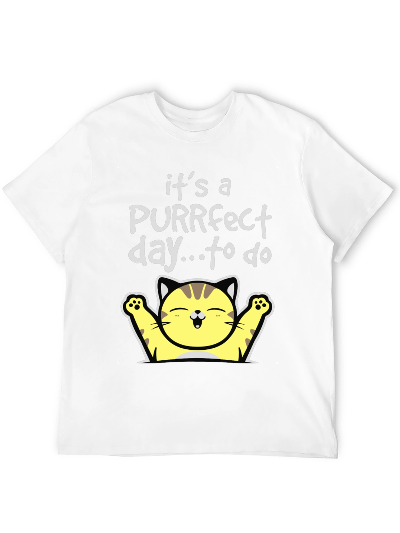 Purrfect Day Cat T-Shirt - Cute & Comfy