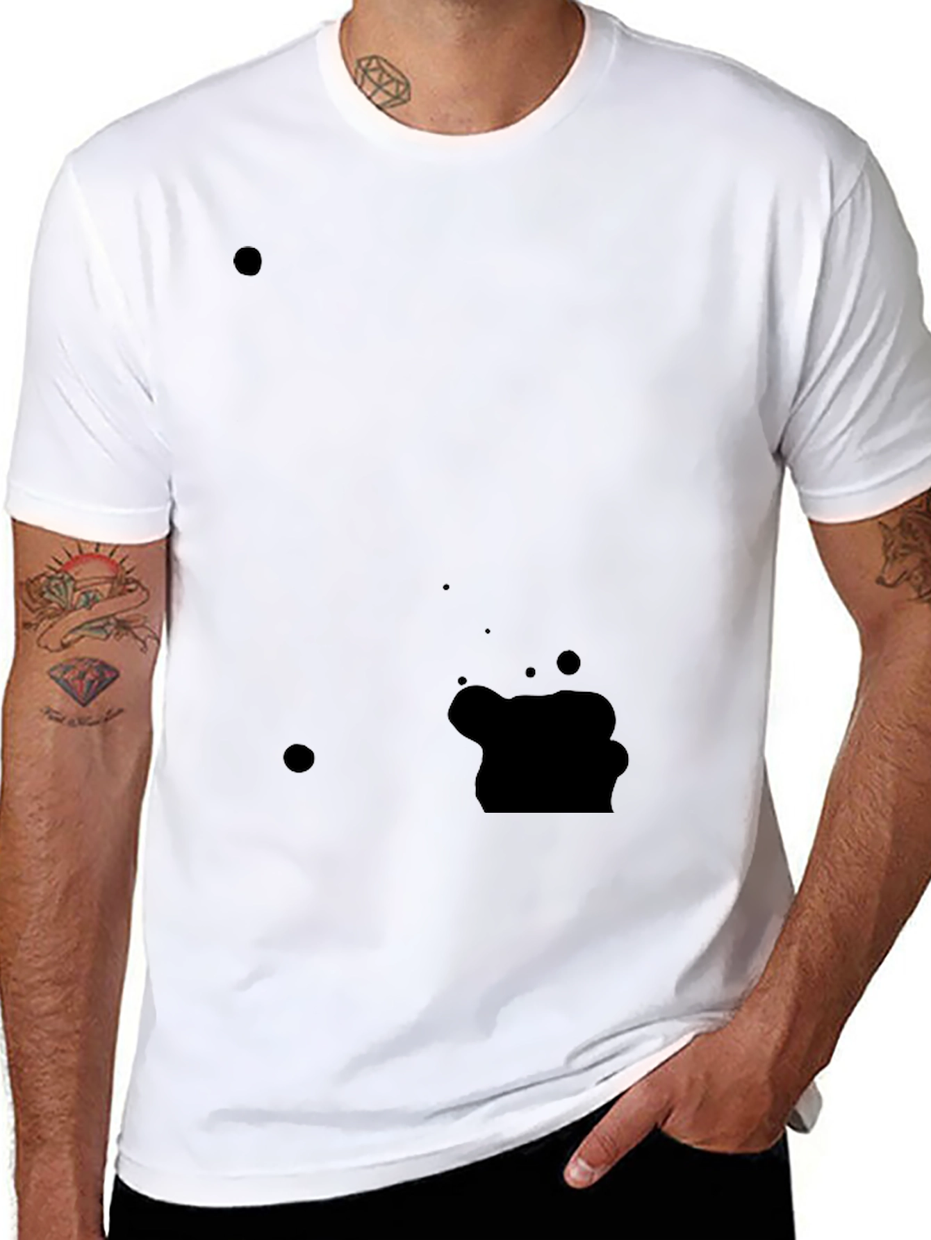 Classic Black Crew Neck Tee
