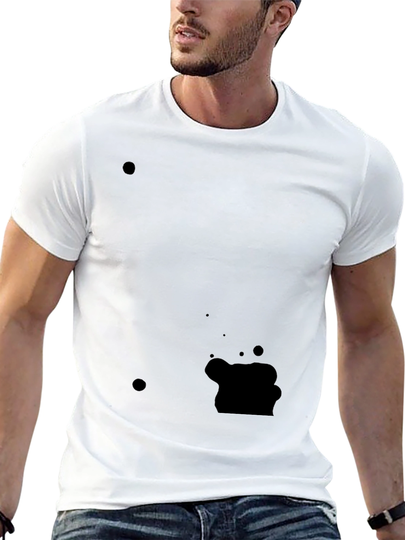 Classic Black Crew Neck Tee