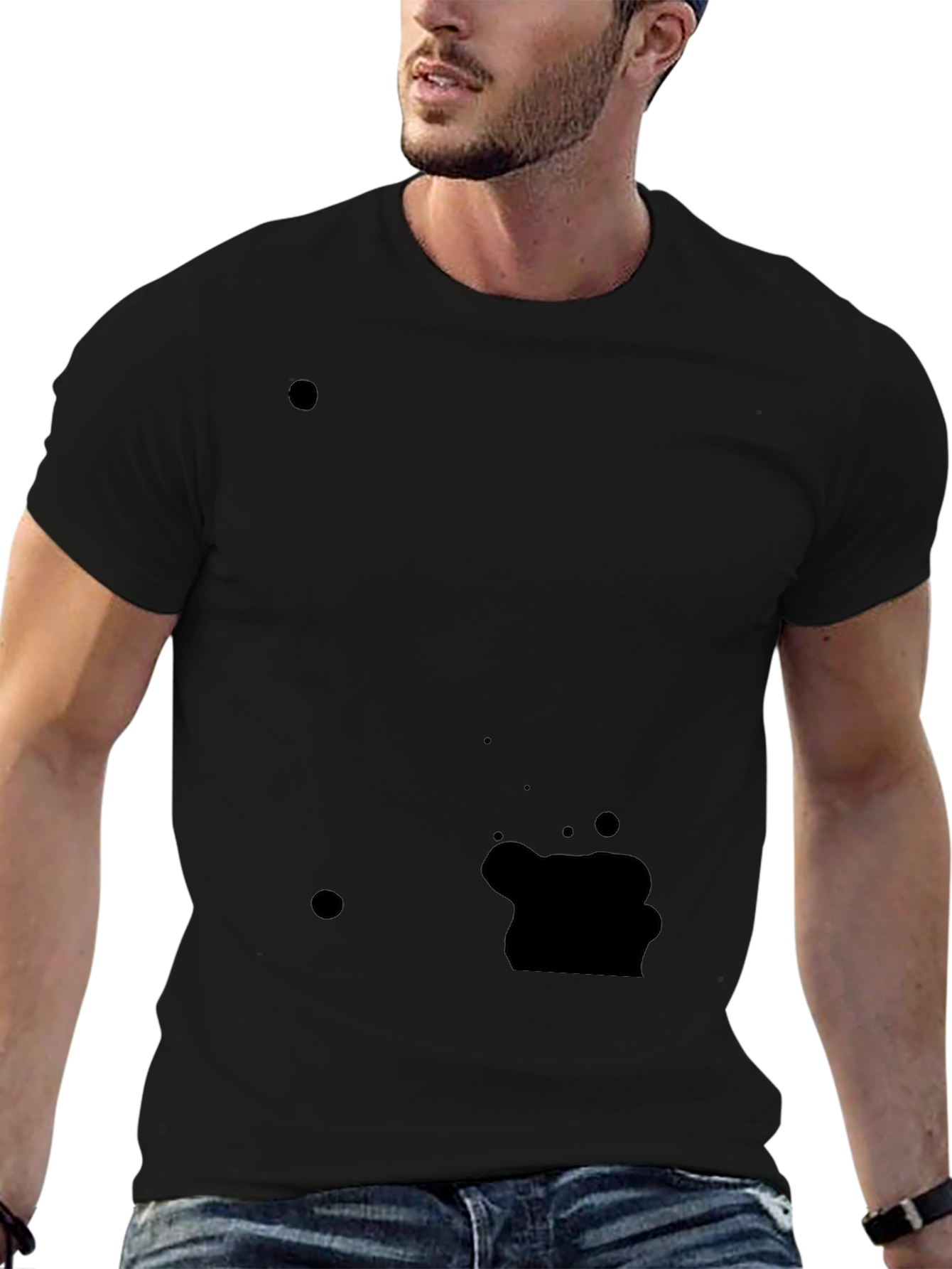 Classic Black Crew Neck Tee