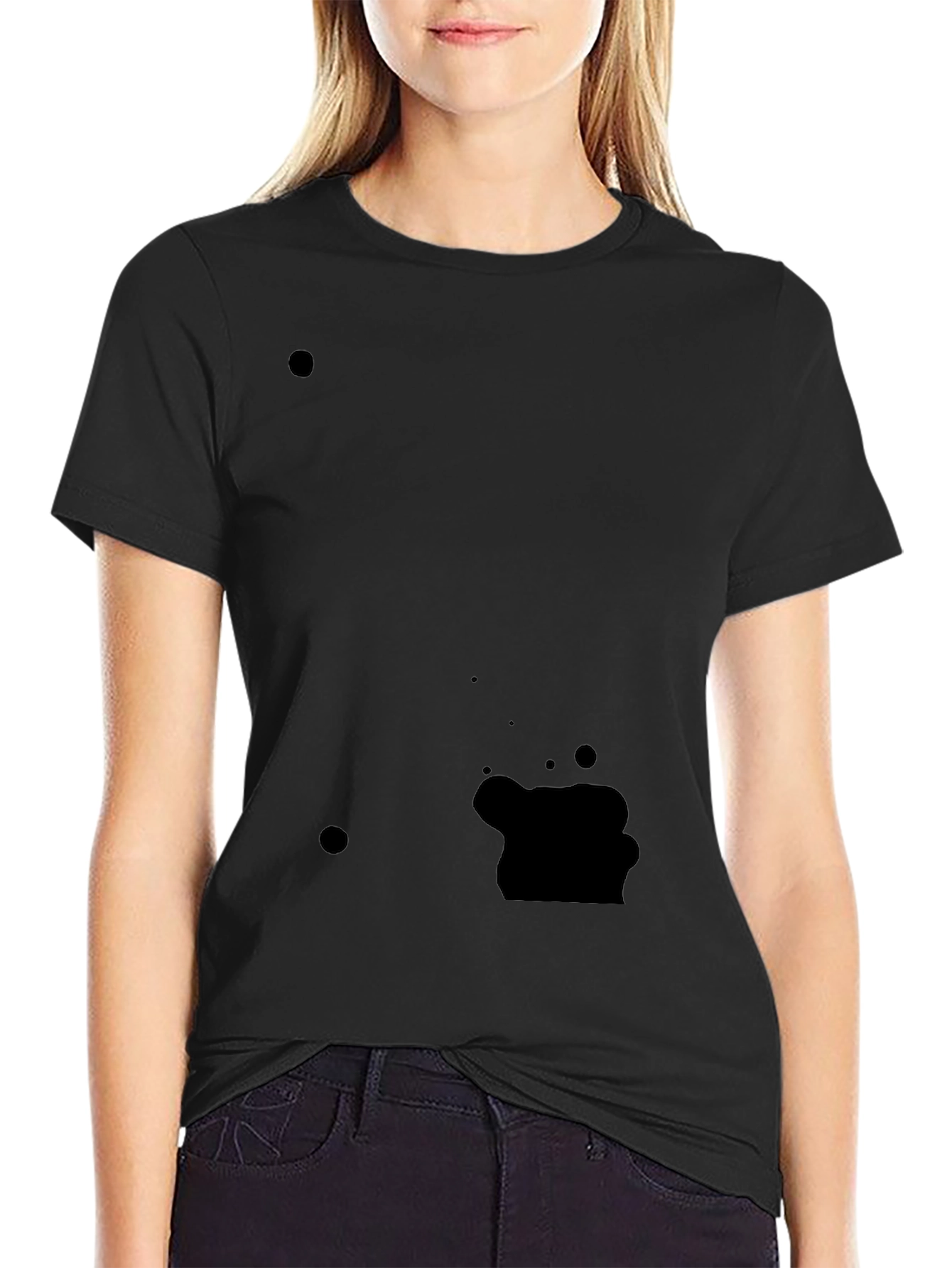 Classic Black Crew Neck Tee