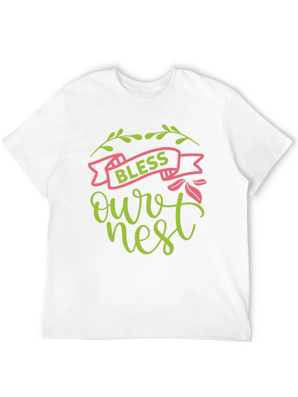 Bless Our Nest Graphic Tee - Black