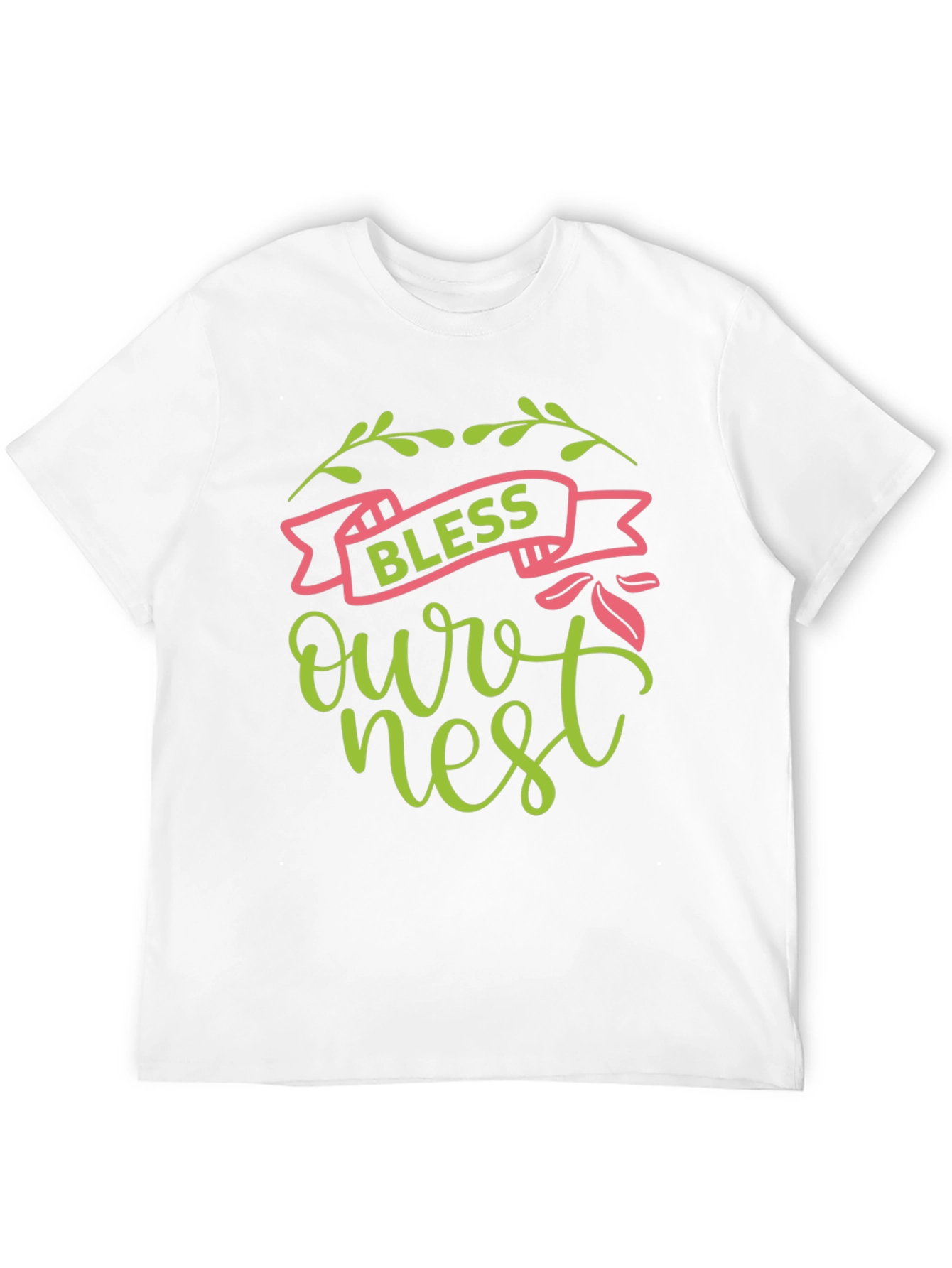 Bless Our Nest Graphic Tee - Black