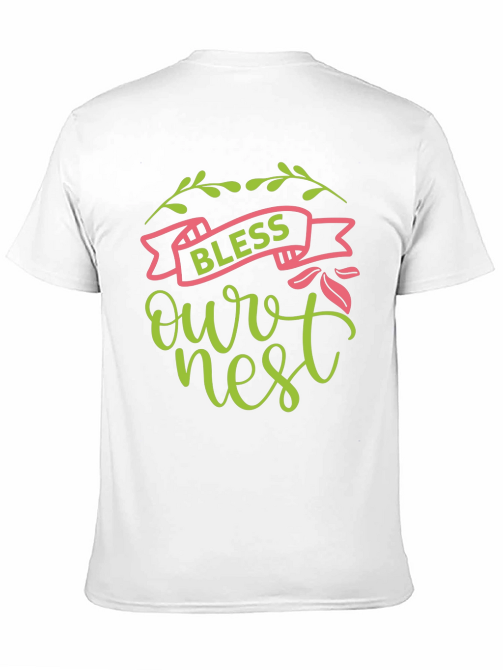 Bless Our Nest Graphic Tee - Black