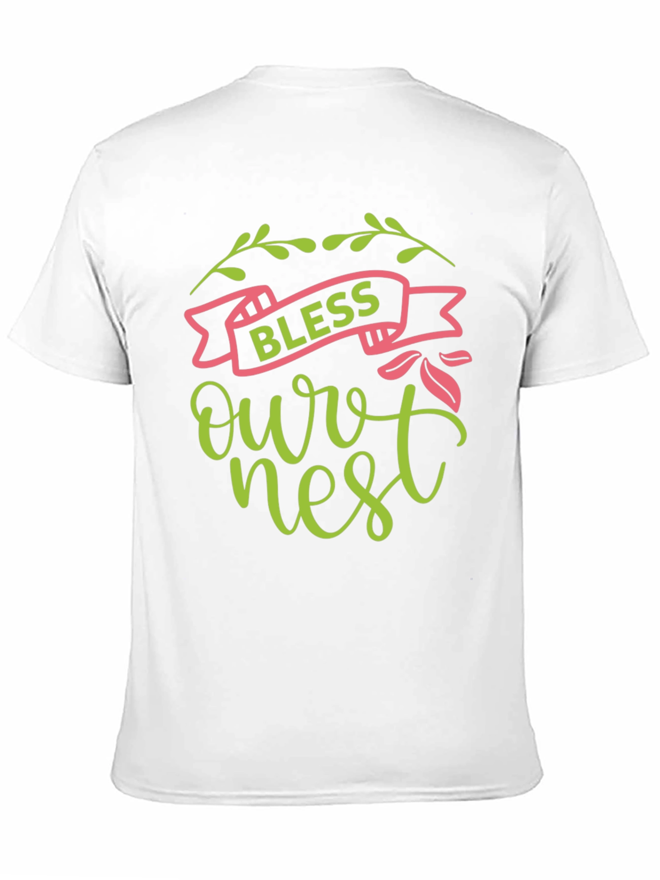 Bless Our Nest Graphic Tee - Black