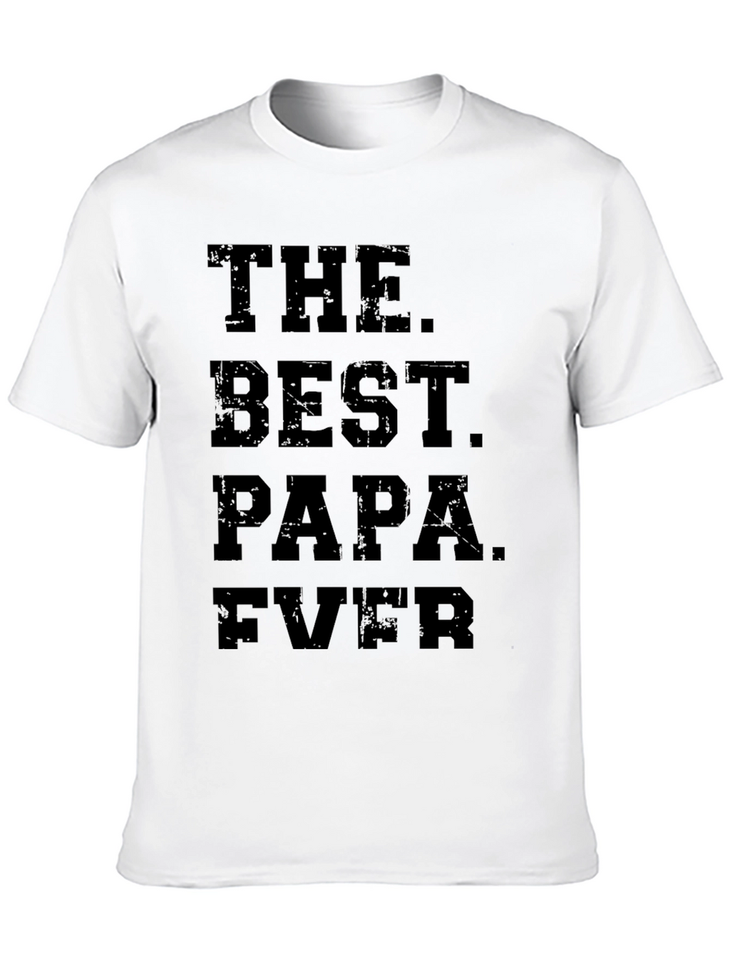 The Best Papa Ever Black Graphic Tee