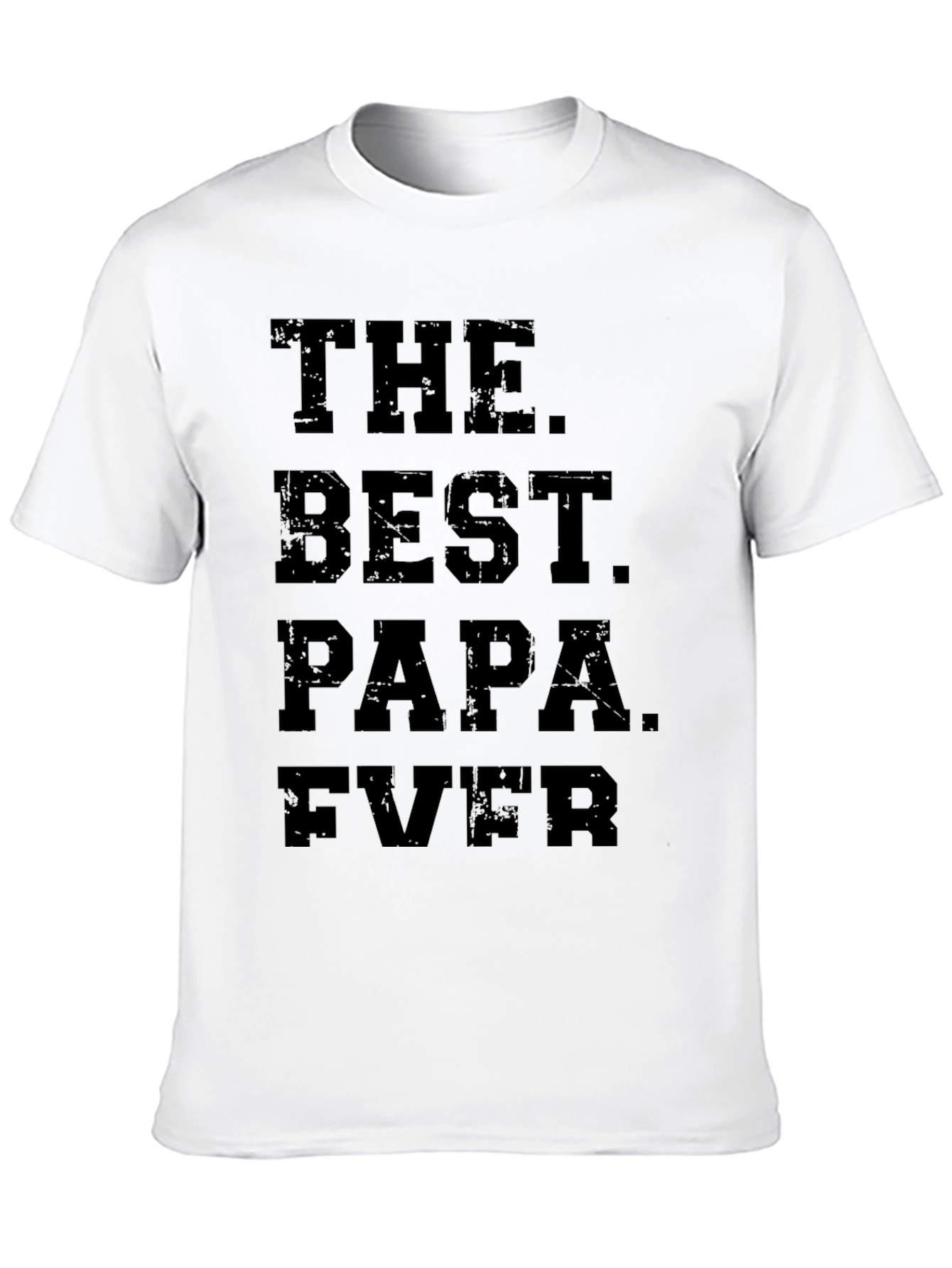 The Best Papa Ever Black Graphic Tee