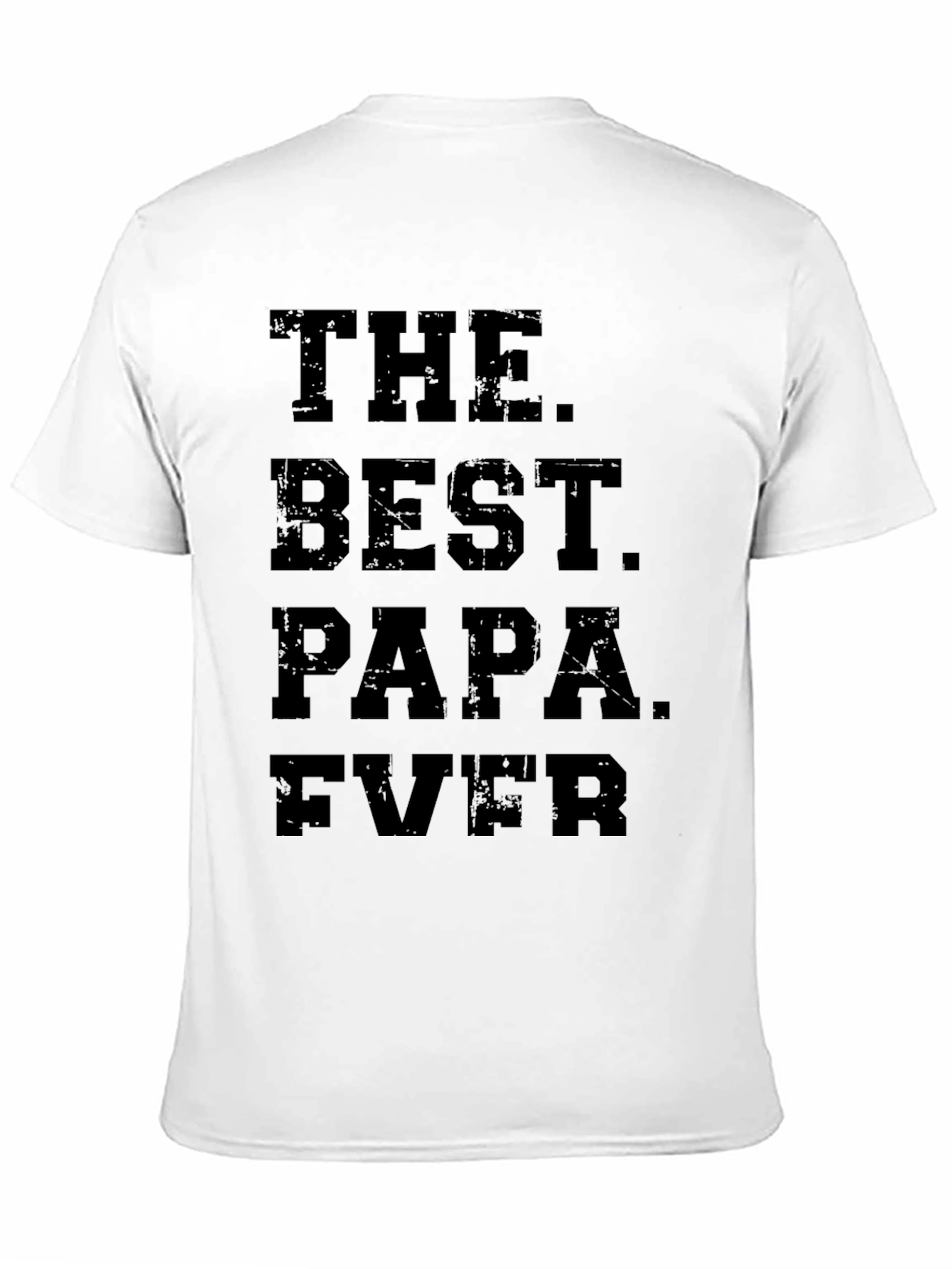 The Best Papa Ever Black Graphic Tee