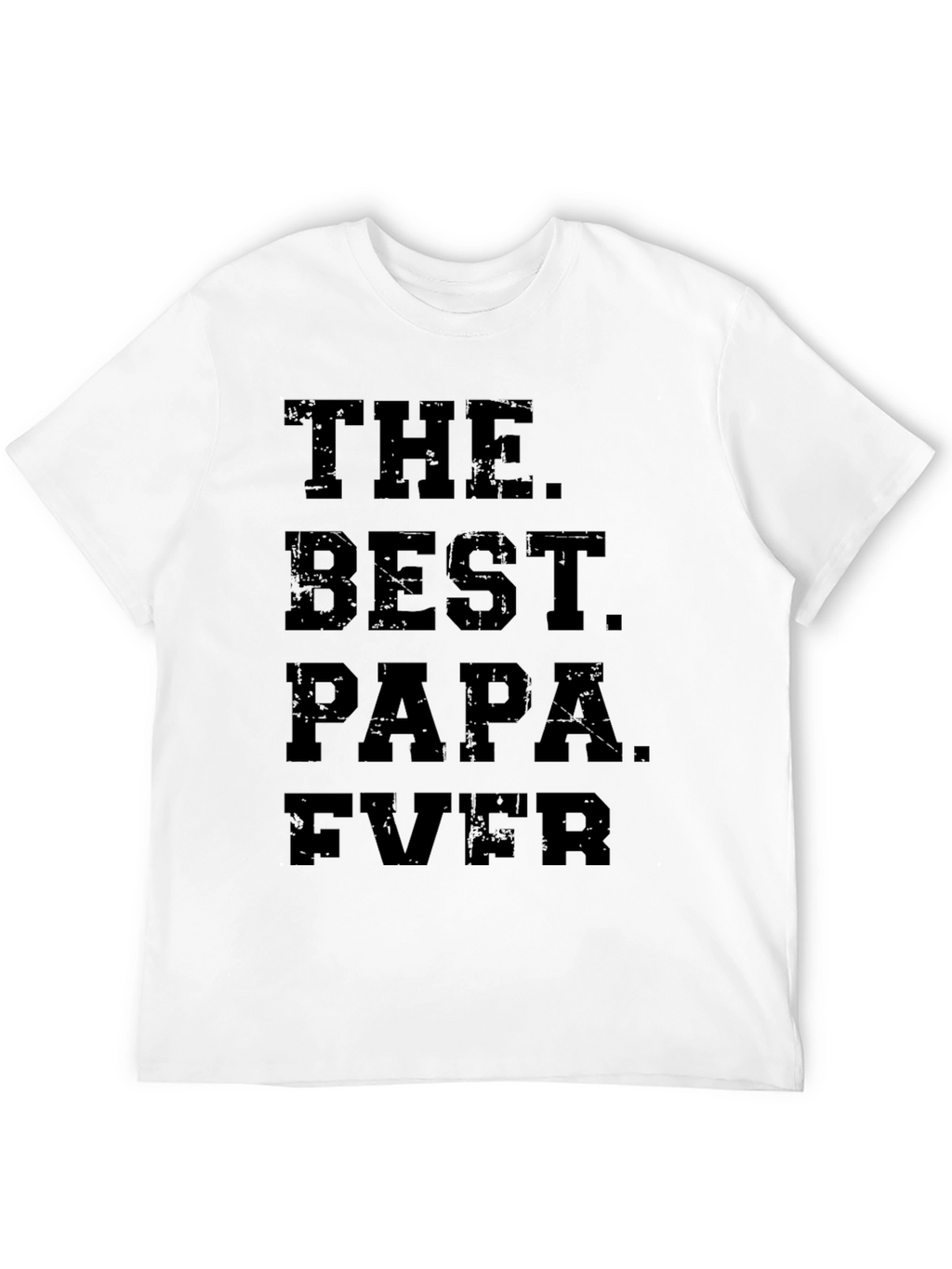 The Best Papa Ever Black Graphic Tee
