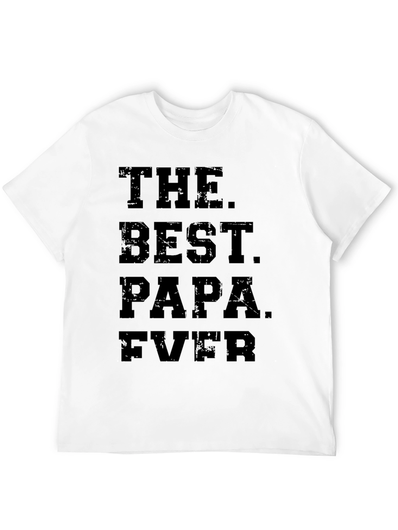 The Best Papa Ever Black Graphic Tee