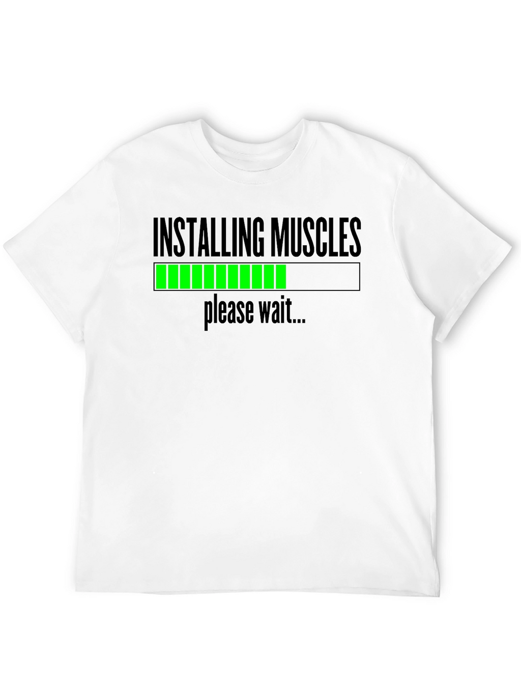 Installing Muscles Funny Workout T-Shirt