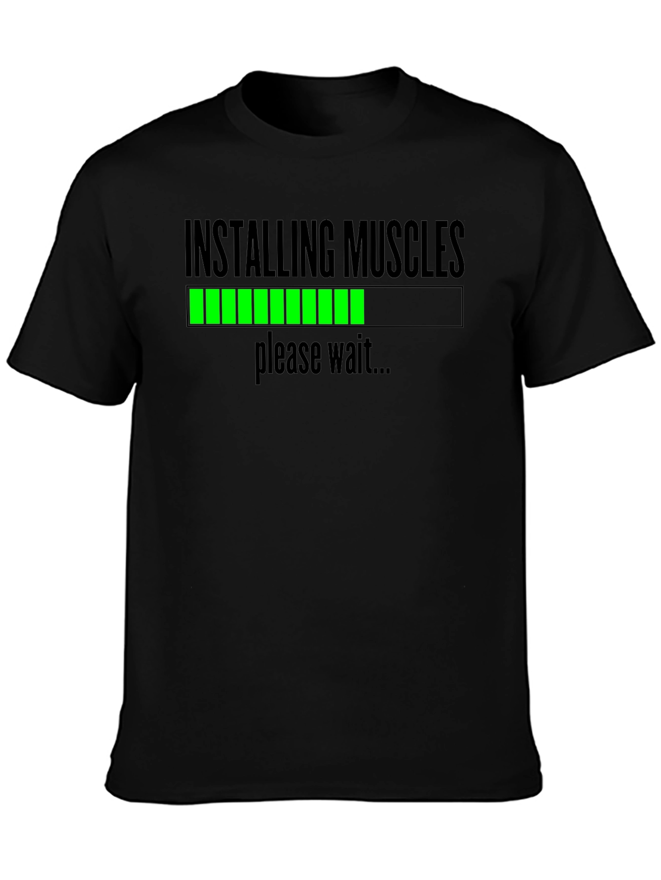 Installing Muscles Funny Workout T-Shirt