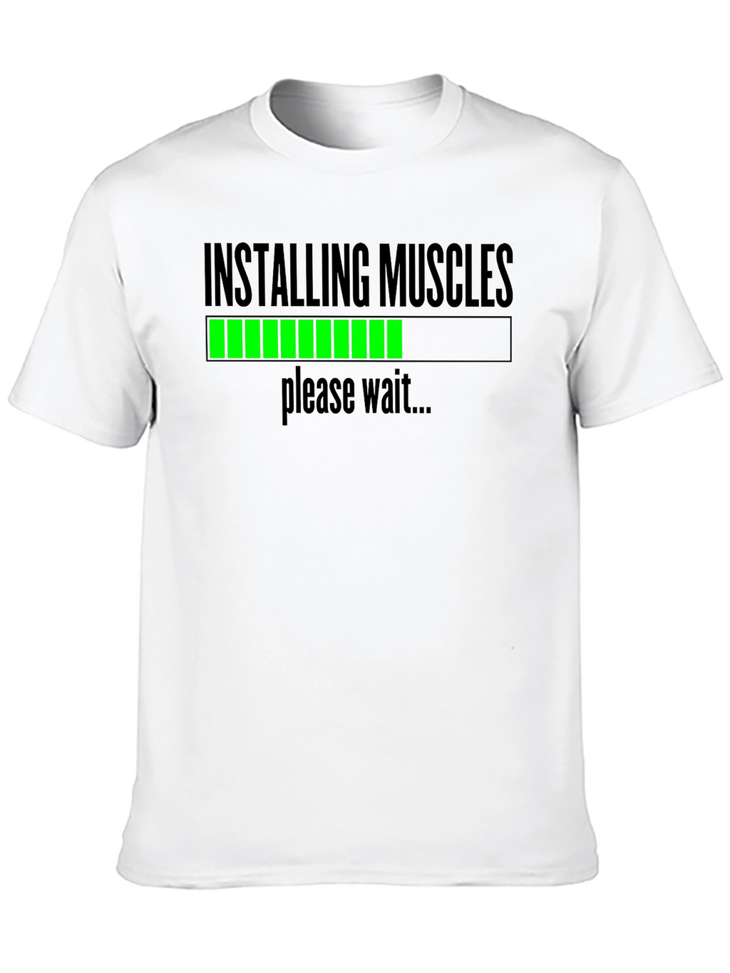 Installing Muscles Funny Workout T-Shirt