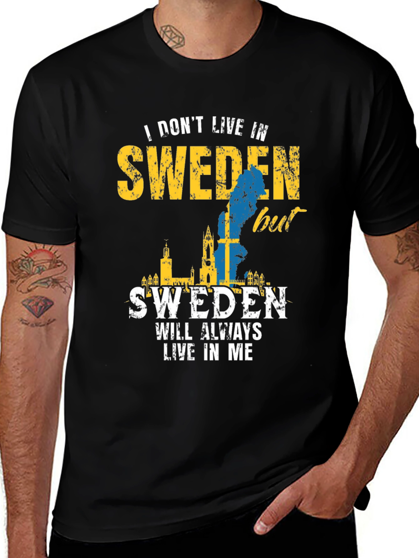 Sweden Pride T-Shirt Swedish Heritage Apparel