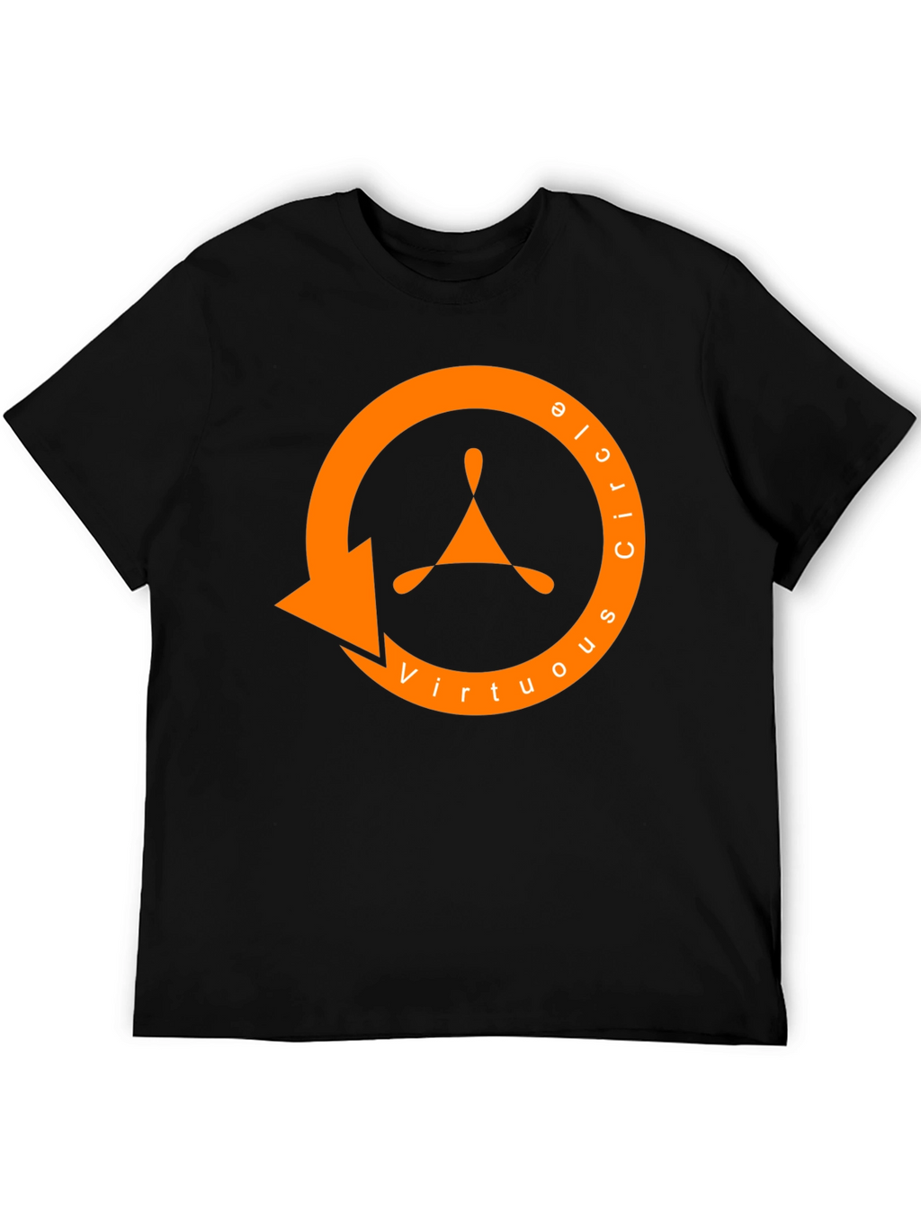 Virtuous Circle Graphic Tee - Premium Black Cotton T-Shirt