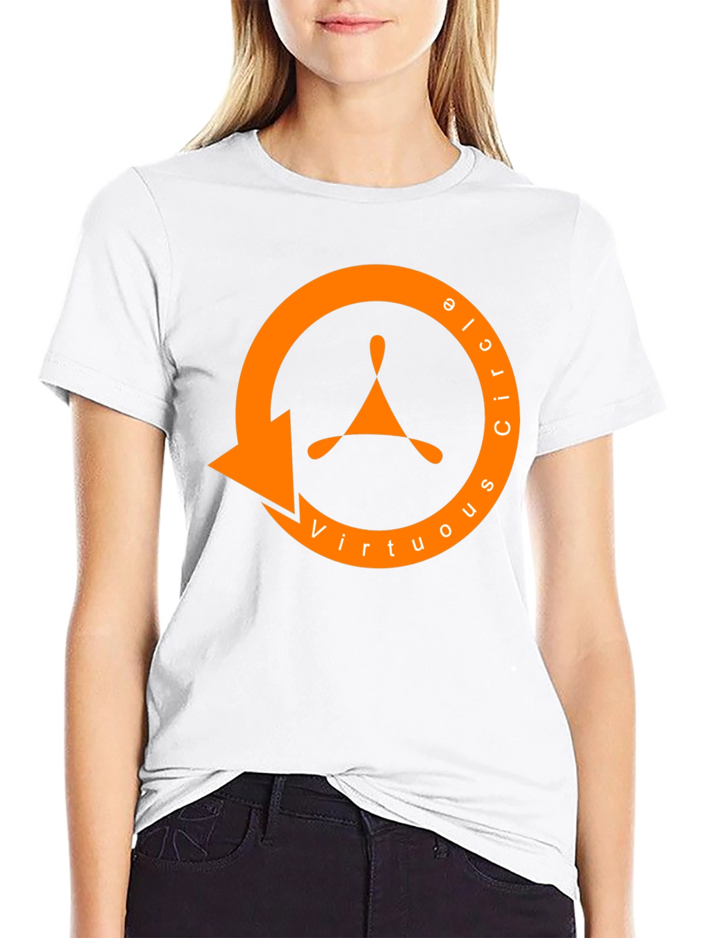 Virtuous Circle Graphic Tee - Premium Black Cotton T-Shirt