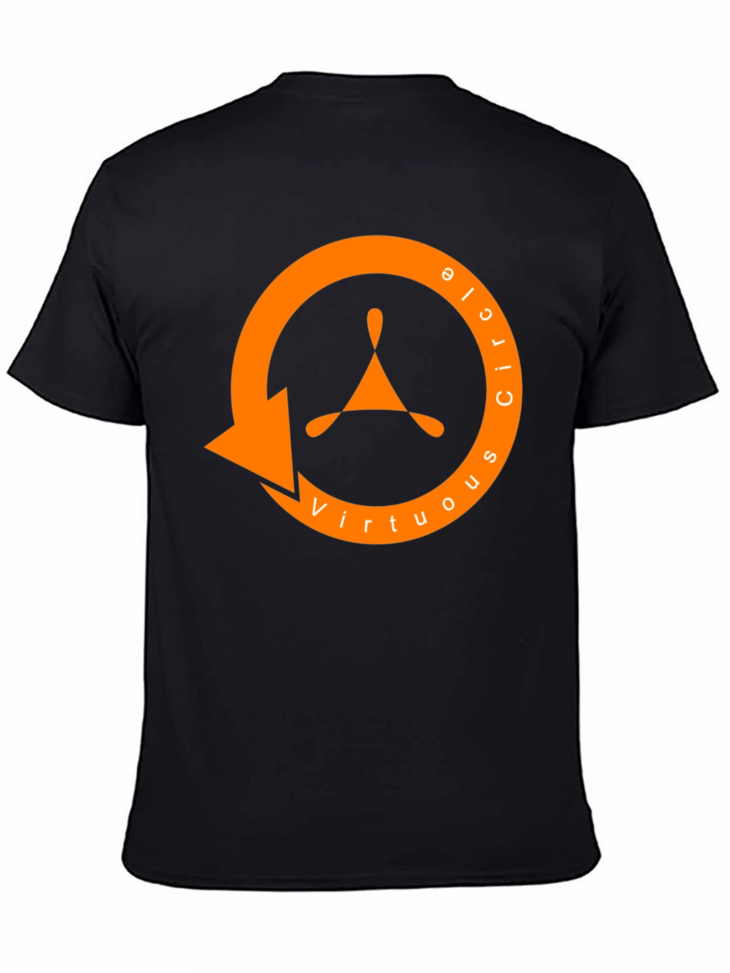 Virtuous Circle Graphic Tee - Premium Black Cotton T-Shirt