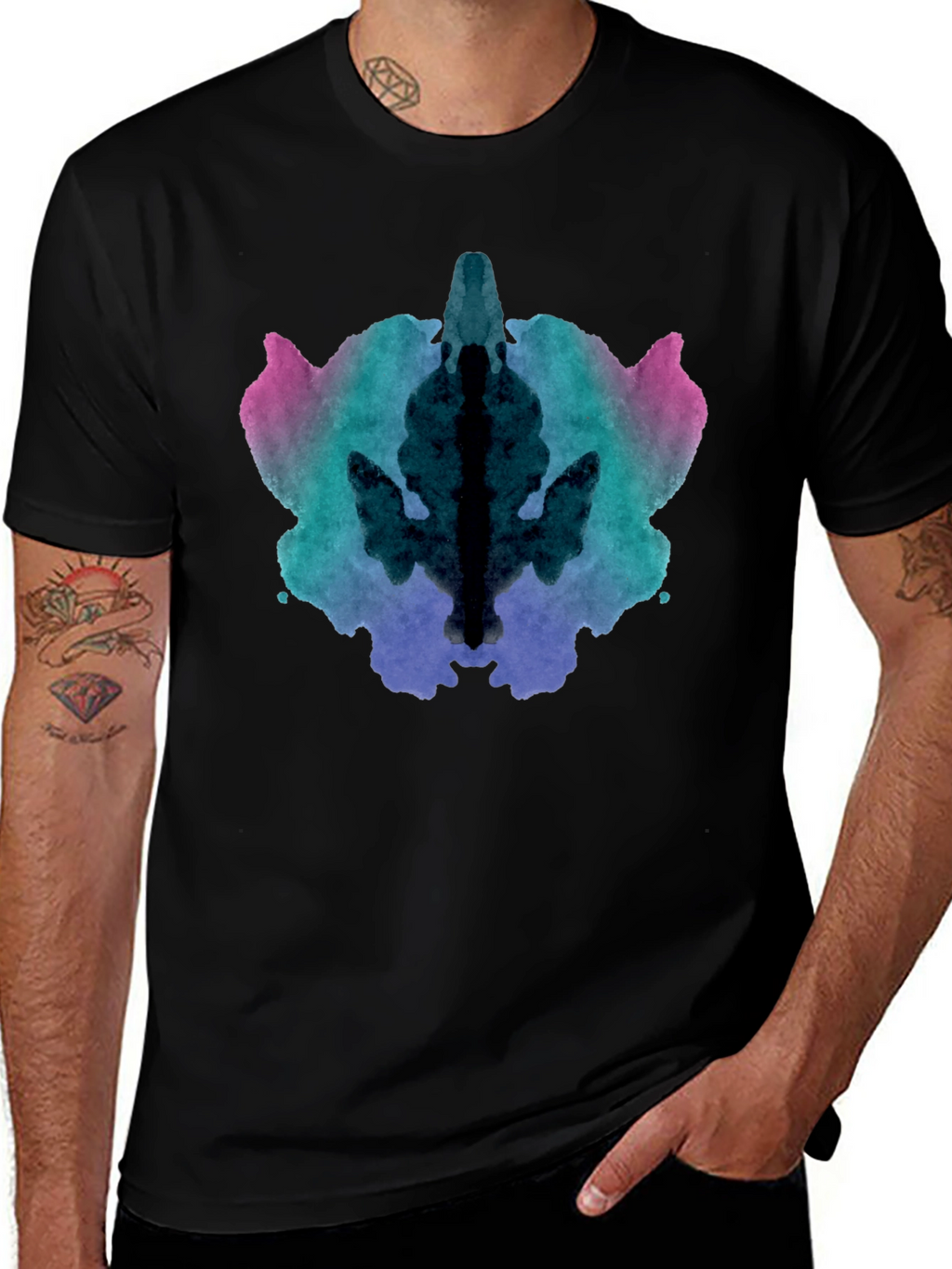 Rorschach Ink Blot Graphic T-Shirt