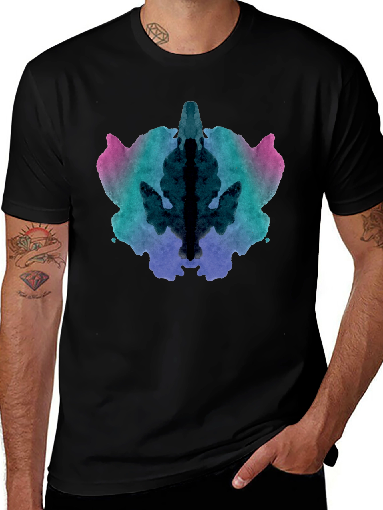 Rorschach Ink Blot Graphic T-Shirt