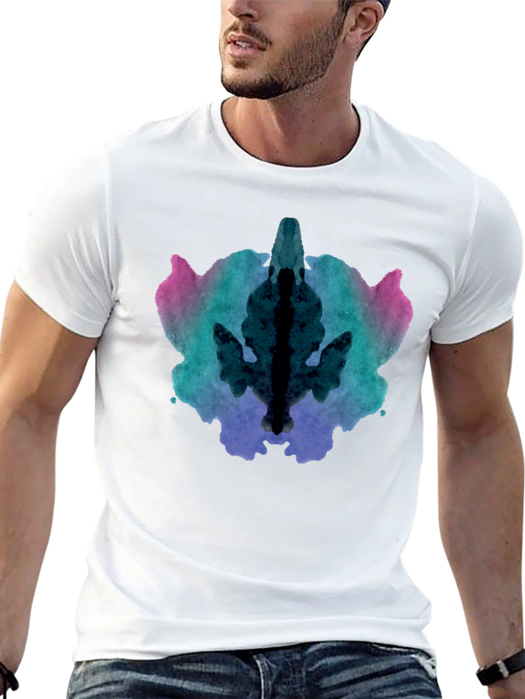 Rorschach Ink Blot Graphic T-Shirt